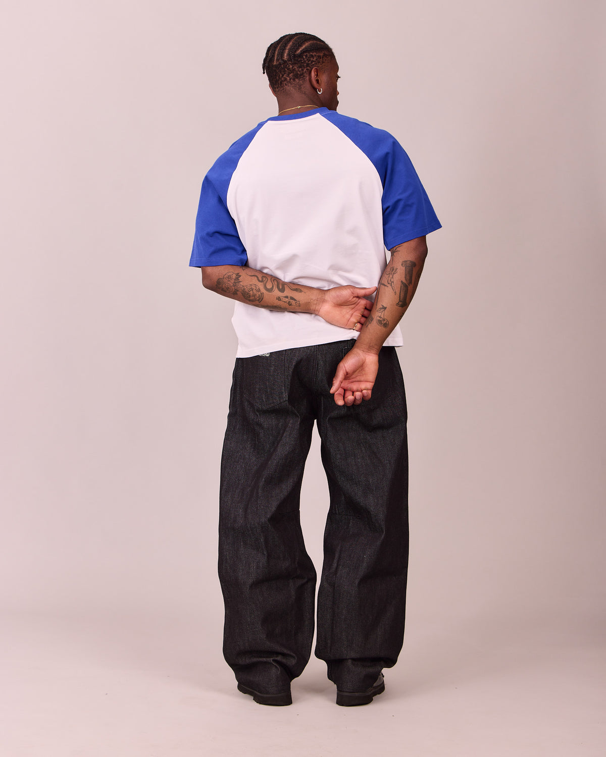 MG x Avoni SS Boxy Raglan Tee - Blue