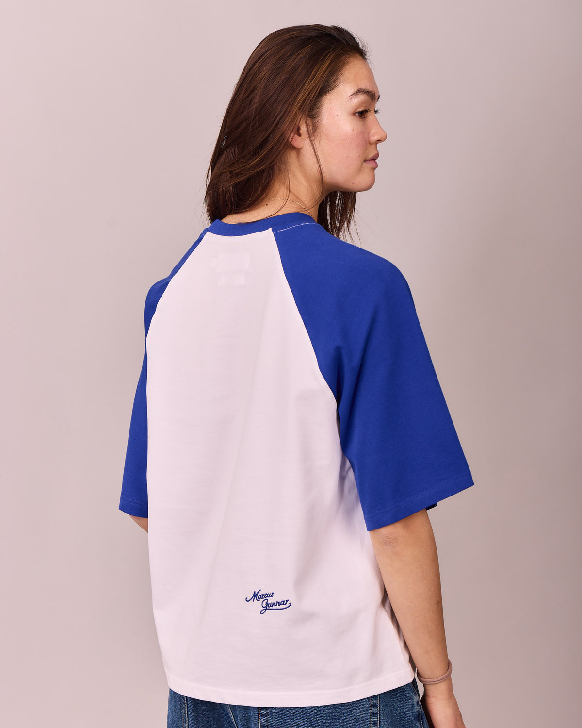 MG x Avoni SS Boxy Raglan Tee - Blue