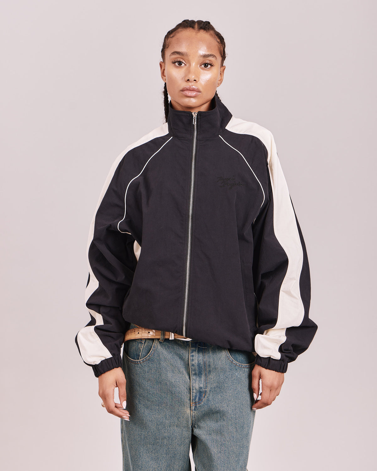 Essential Track Jacket - Black/Off White