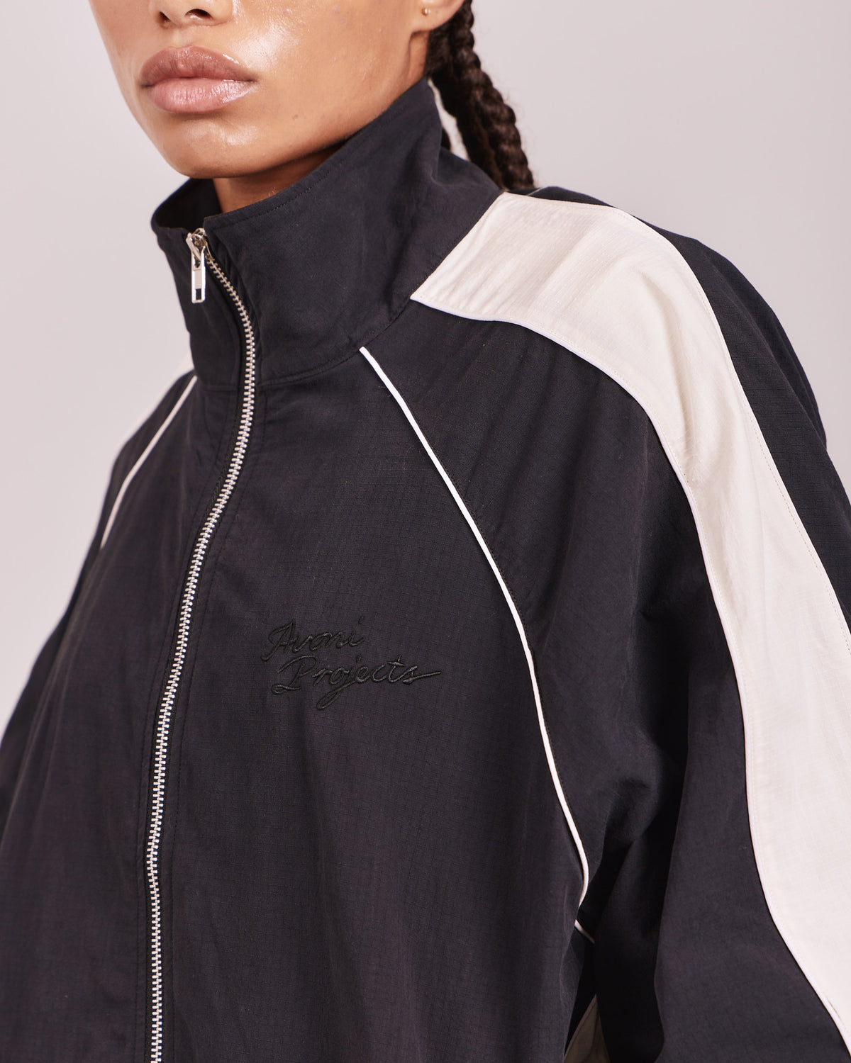 Essential Track Jacket - Black/Off White