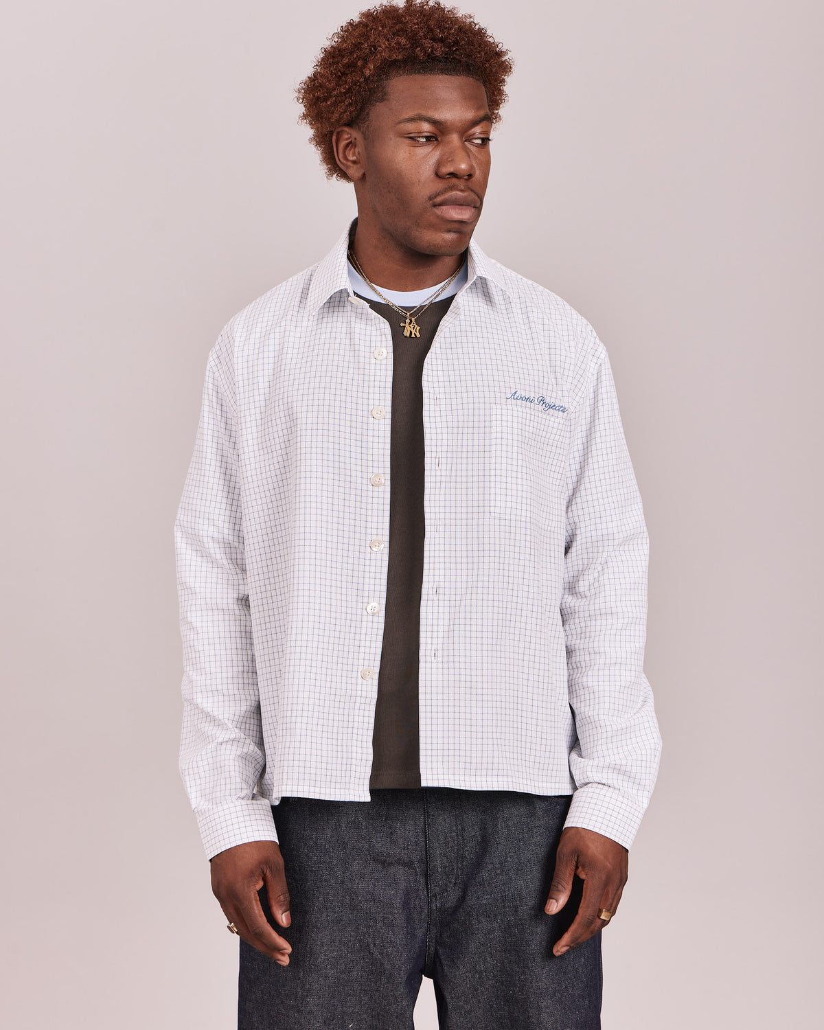 LS Checkered Shirt - Blue Braid