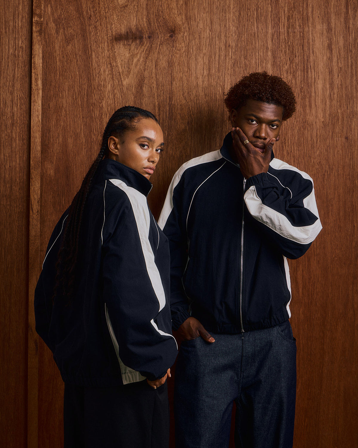 Essential Track Jacket - Black/Off White