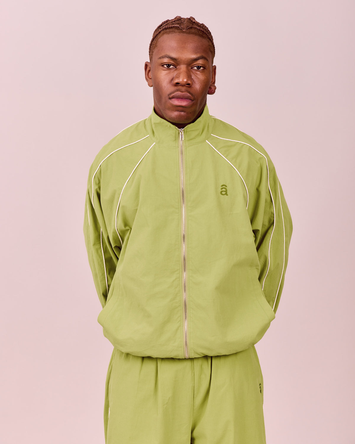 Silent Club Track Jacket - Meadow Green