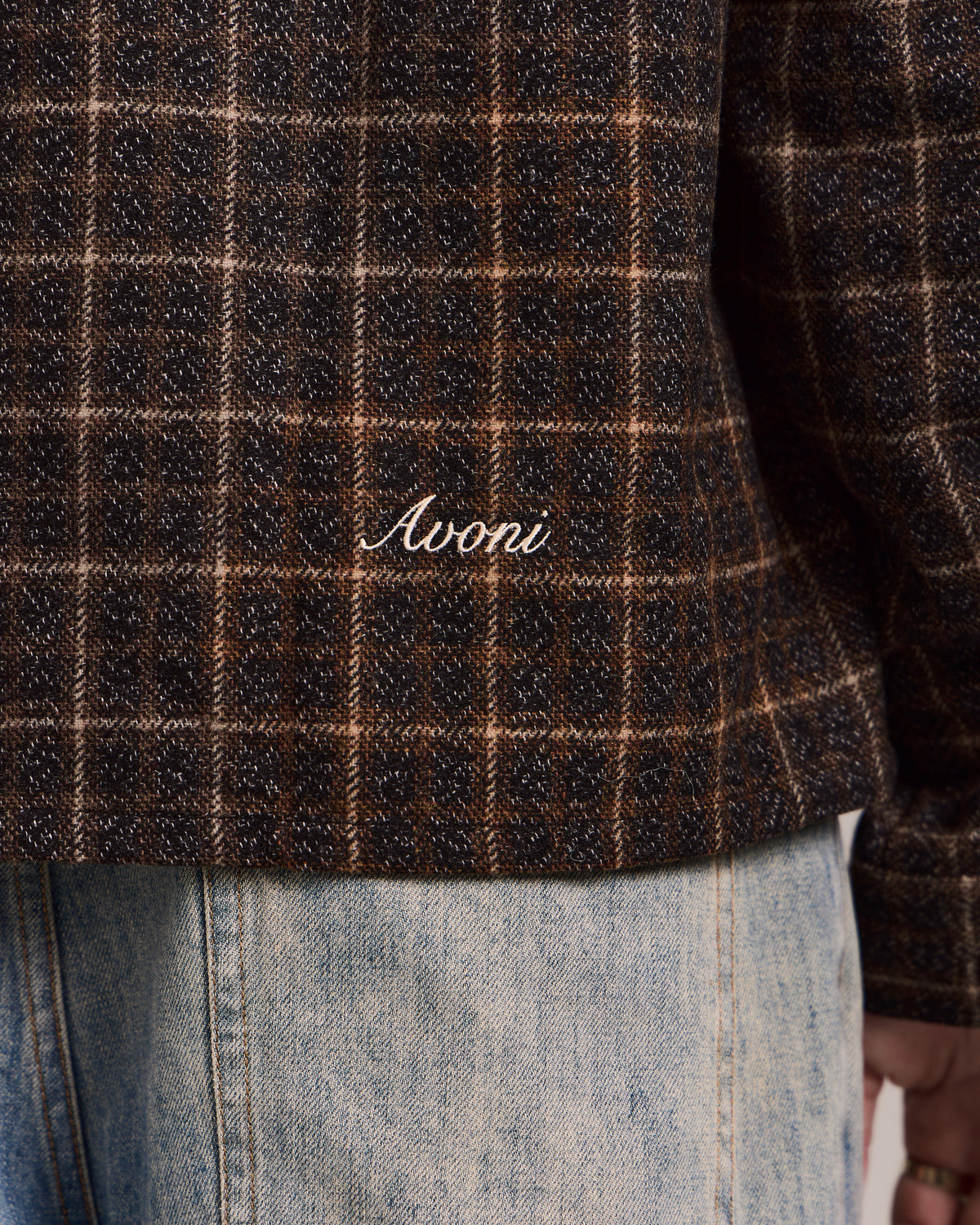 LS Checkered Overshirt - Brown Check