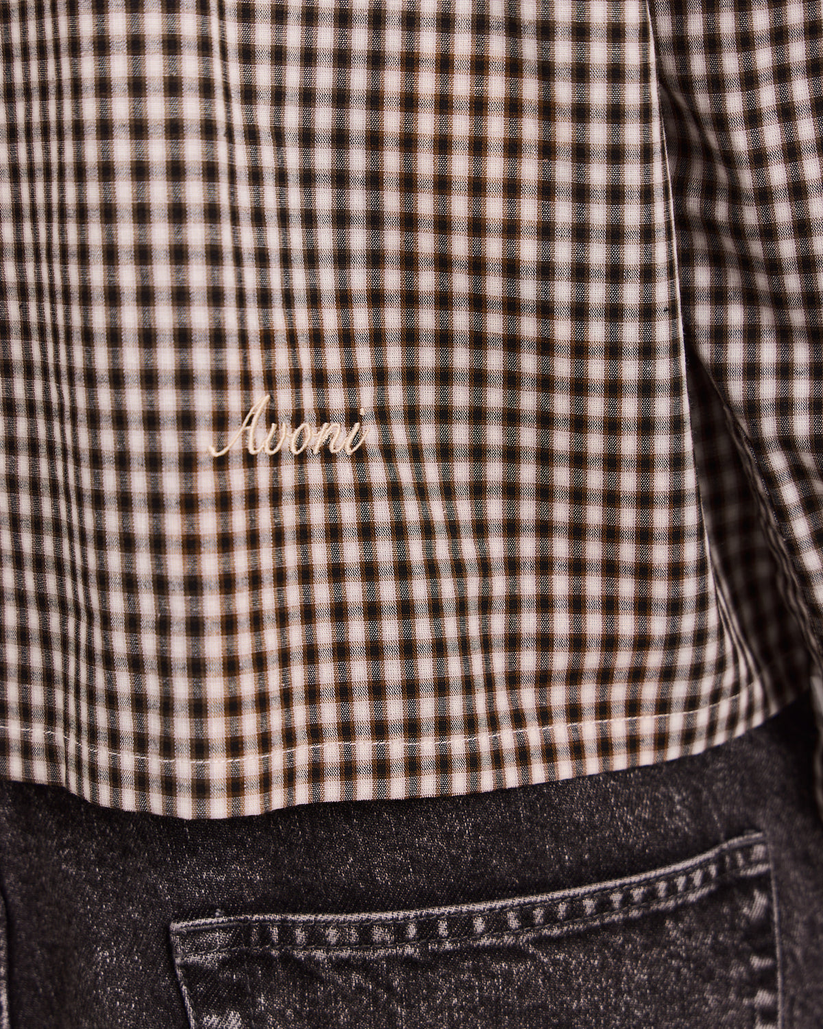 LS Checkered Shirt - Black/Brown