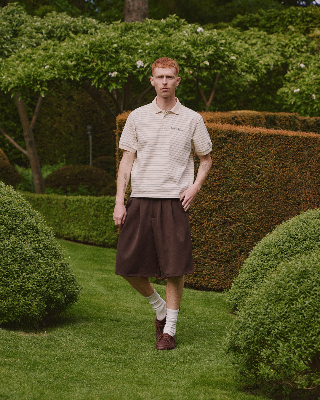 SS Polo Shirt - Butteryellow Stripe