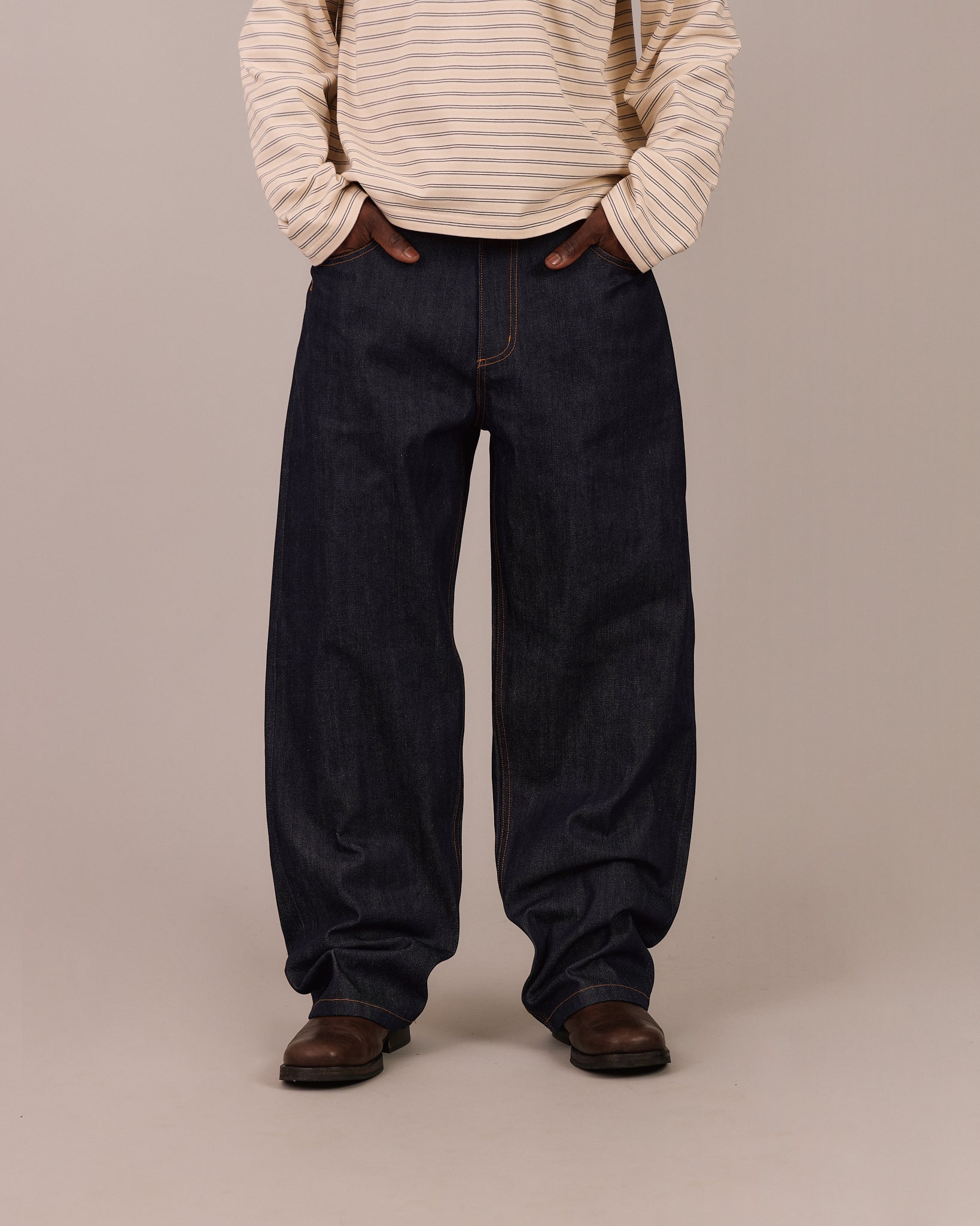 Baggy Selvedge Jeans - Indigo – Avoni Projects