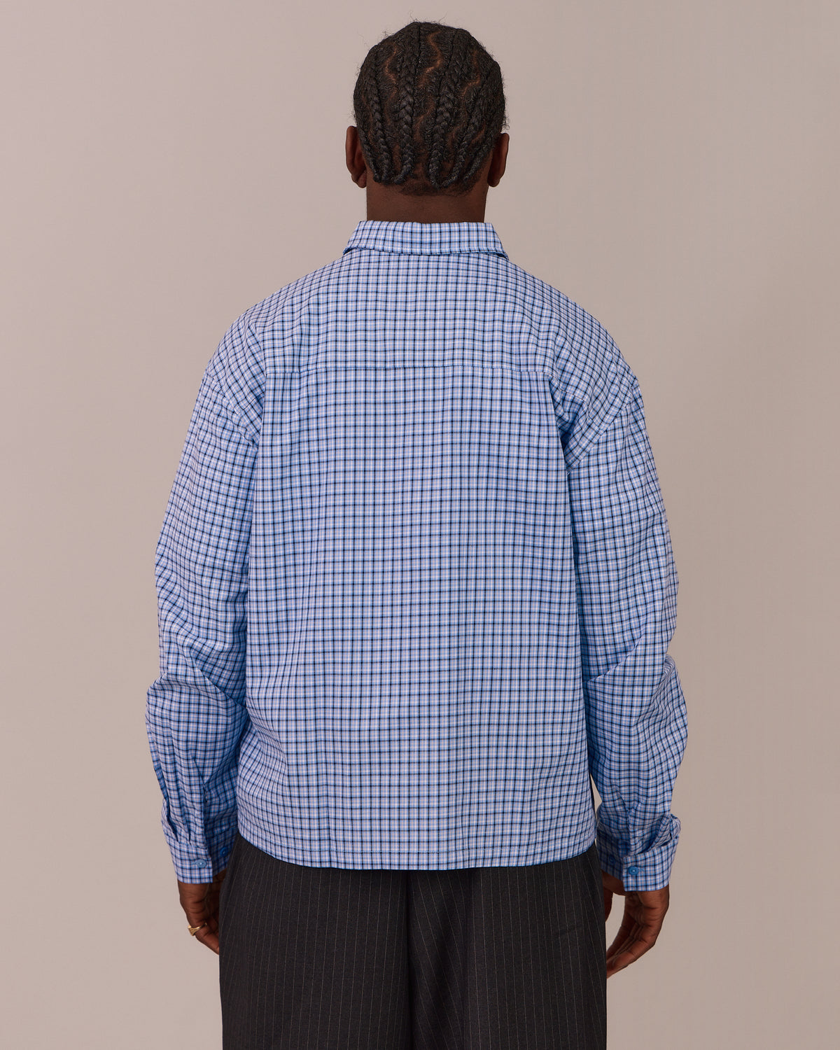 LS Checkered Shirt - Button Up SPFL - Blue