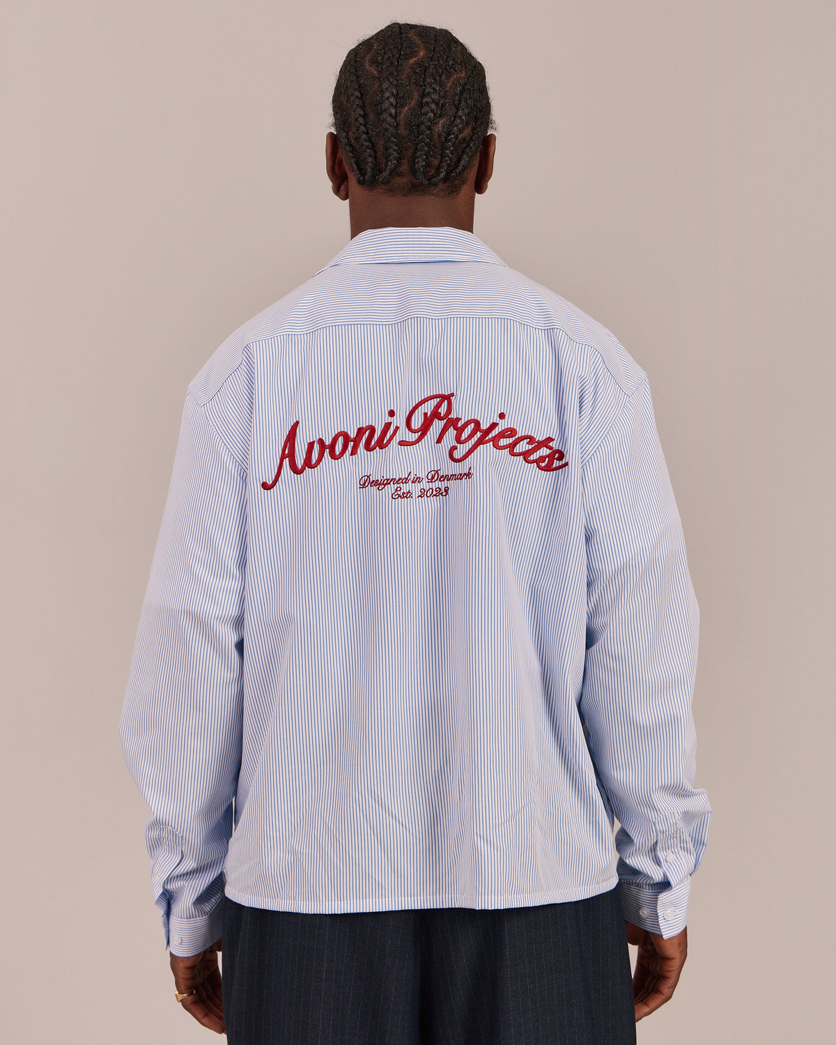 LS Striped Essential Shirt - Blue/White