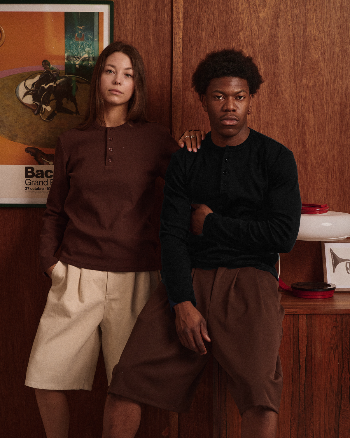 LS Henley Tee - Black