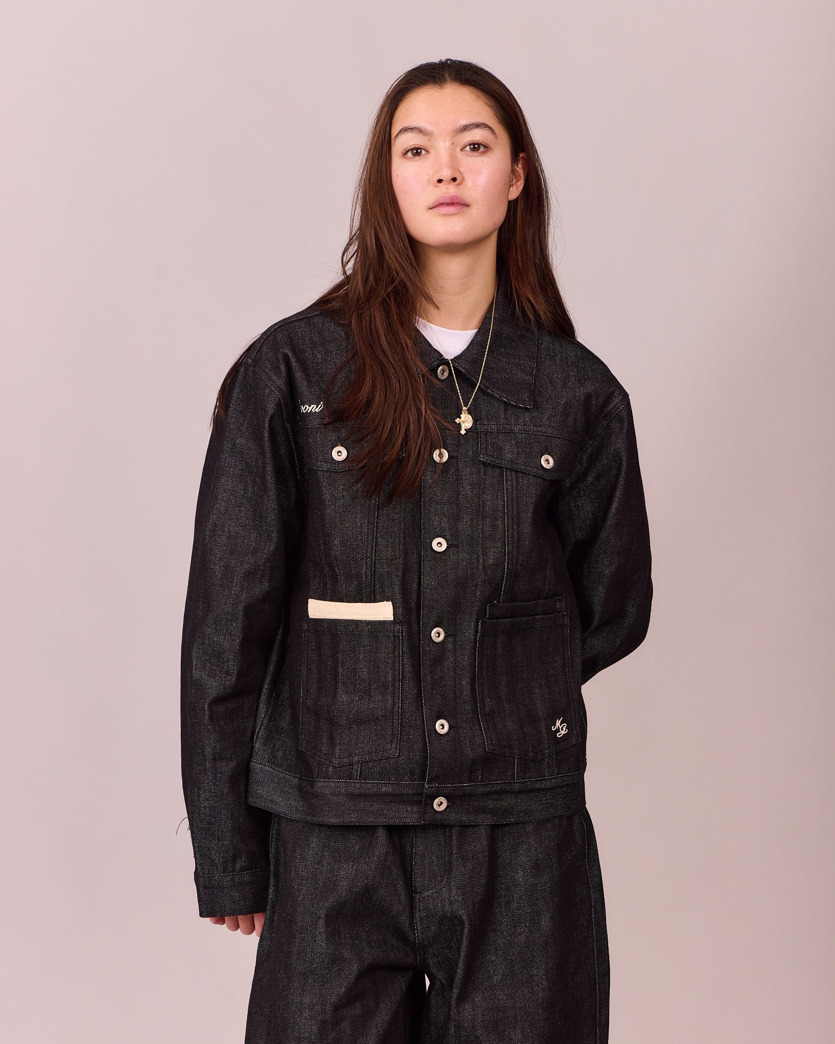 MG x Avoni Slub Selvedge Jacket - Black