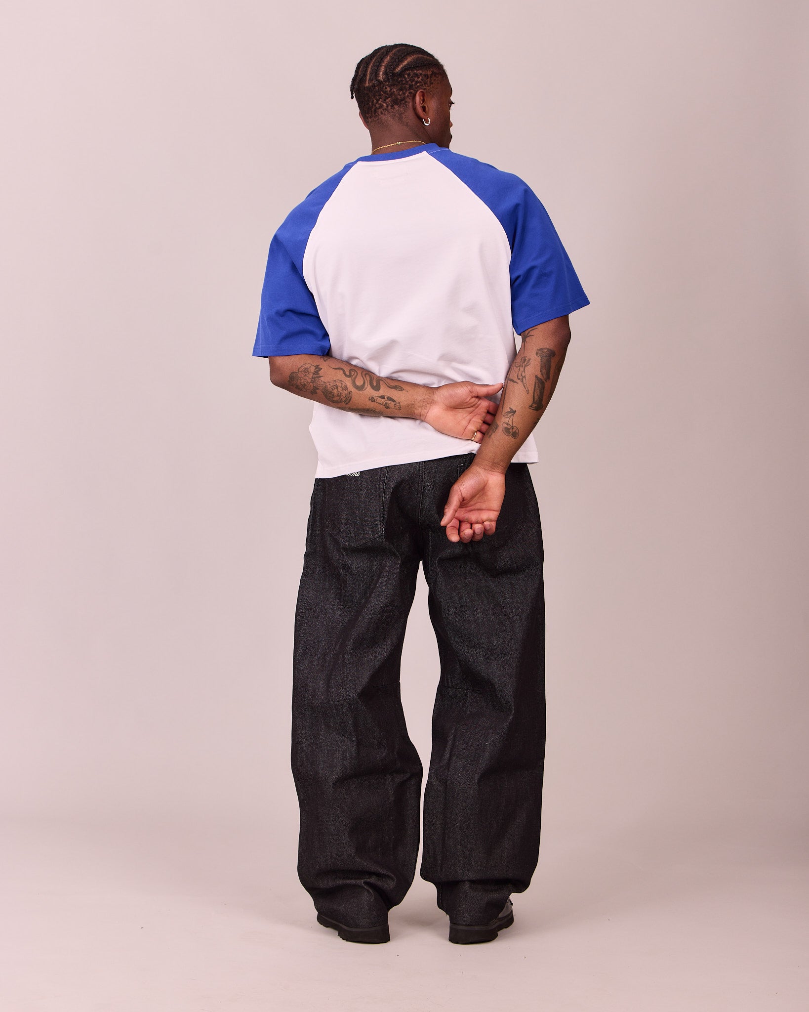 MG x Avoni SS Boxy Raglan Tee - Blue