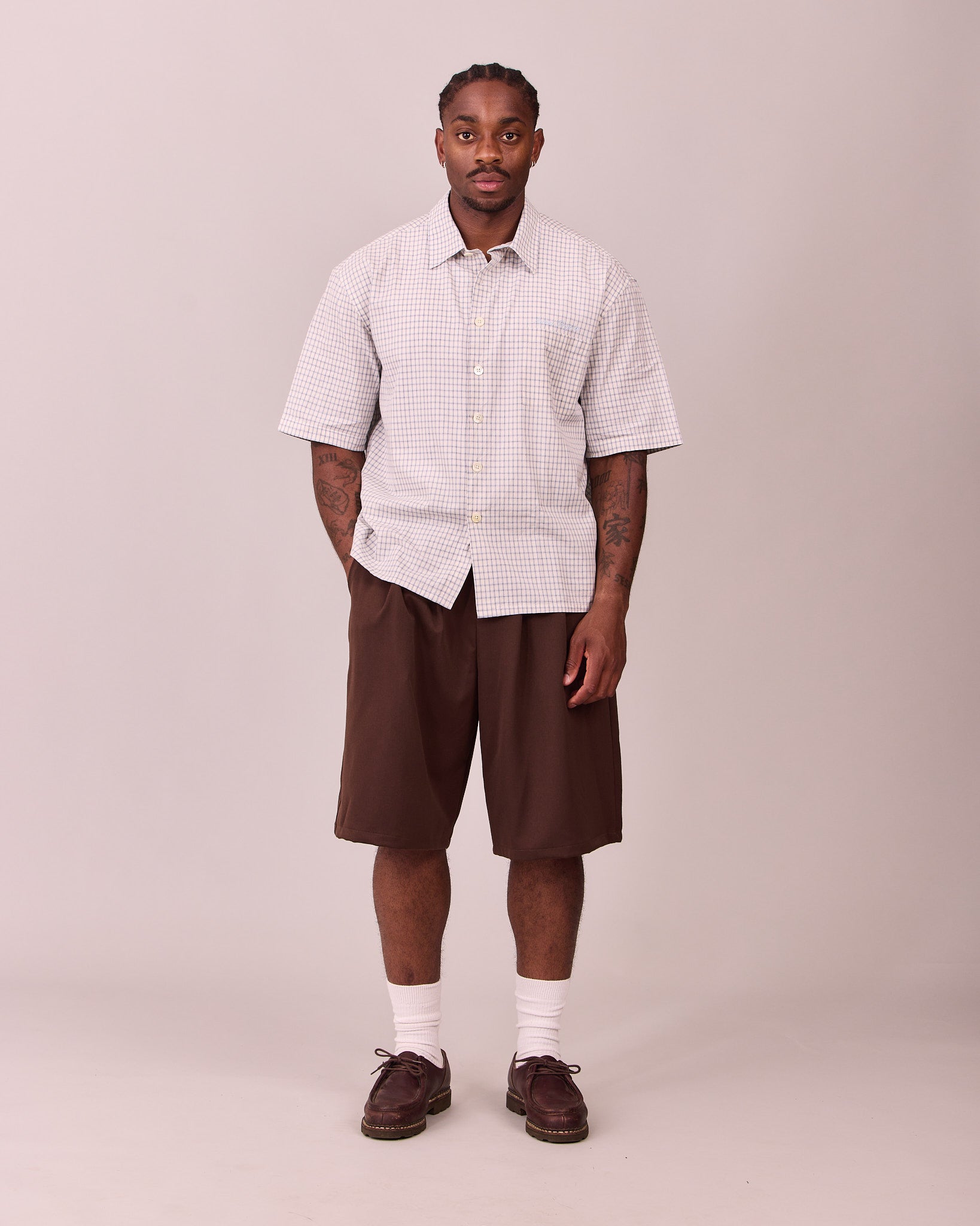 SS Checkered Shirt - Blue/Navy