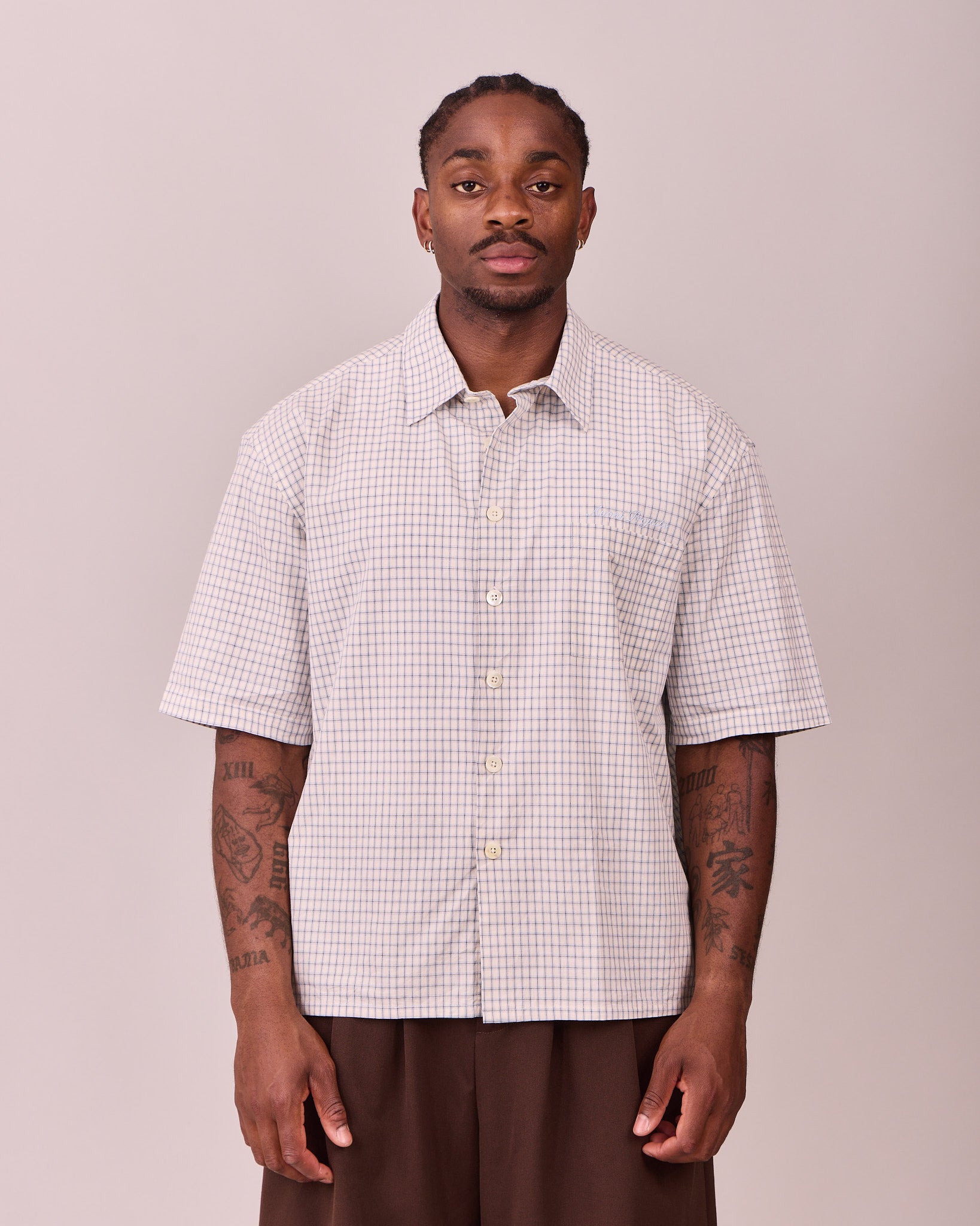 SS Checkered Shirt - Blue/Navy