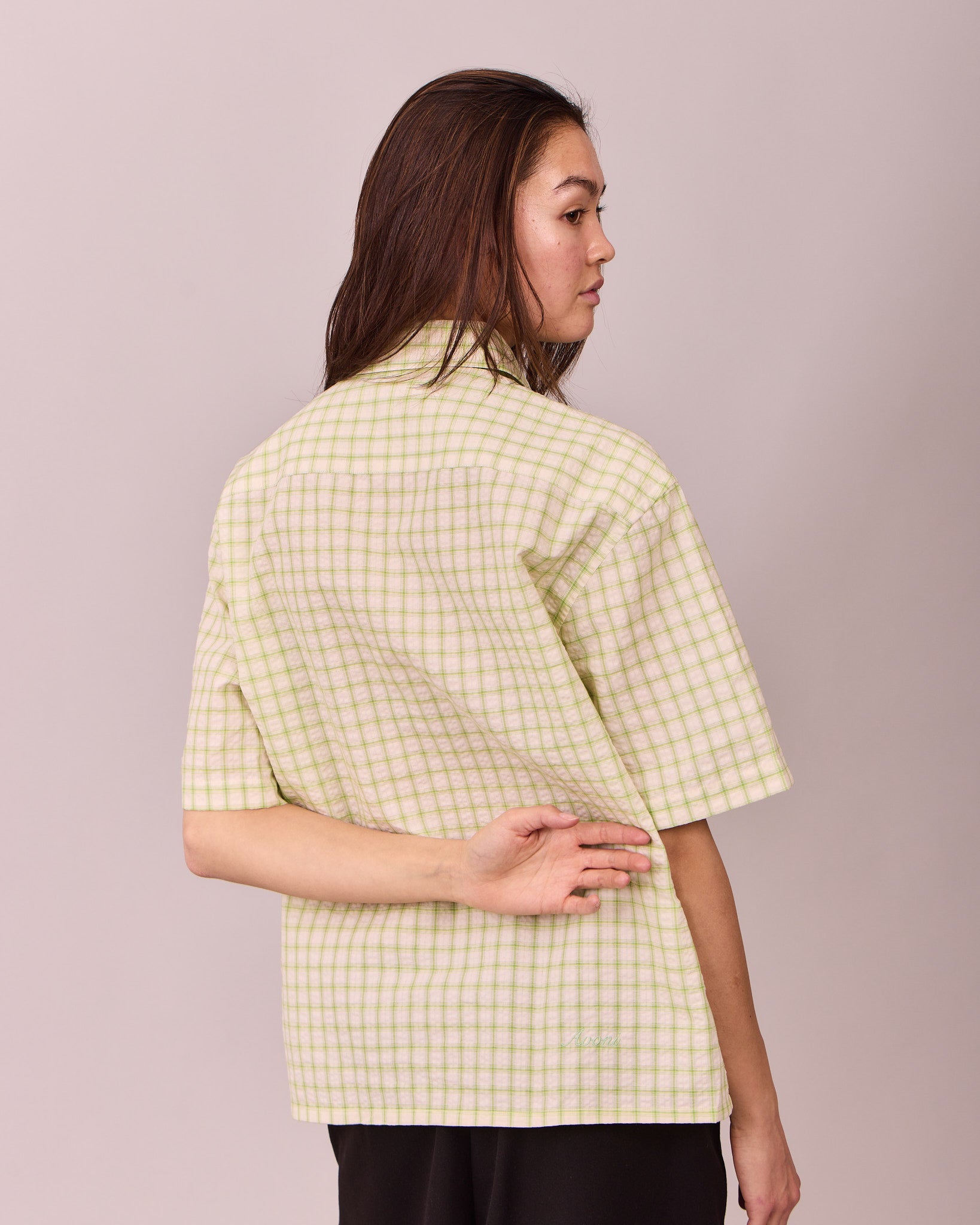 SS Checkered Shirt - Green/White