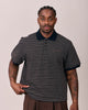 SS Polo Shirt - Black Stripe