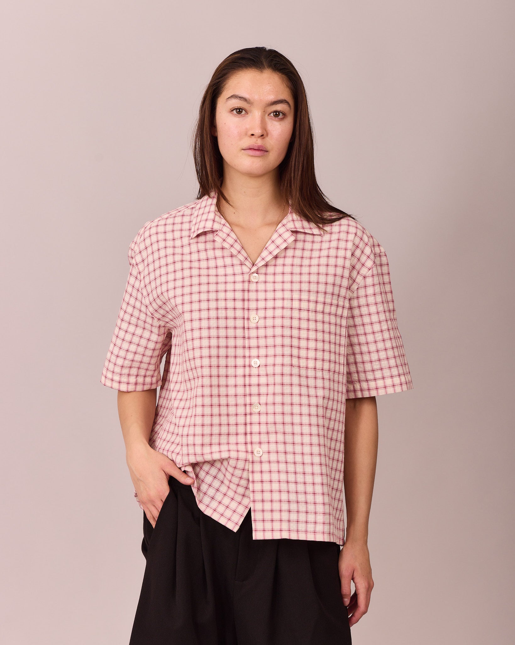 SS Checkered Shirt - Red/White