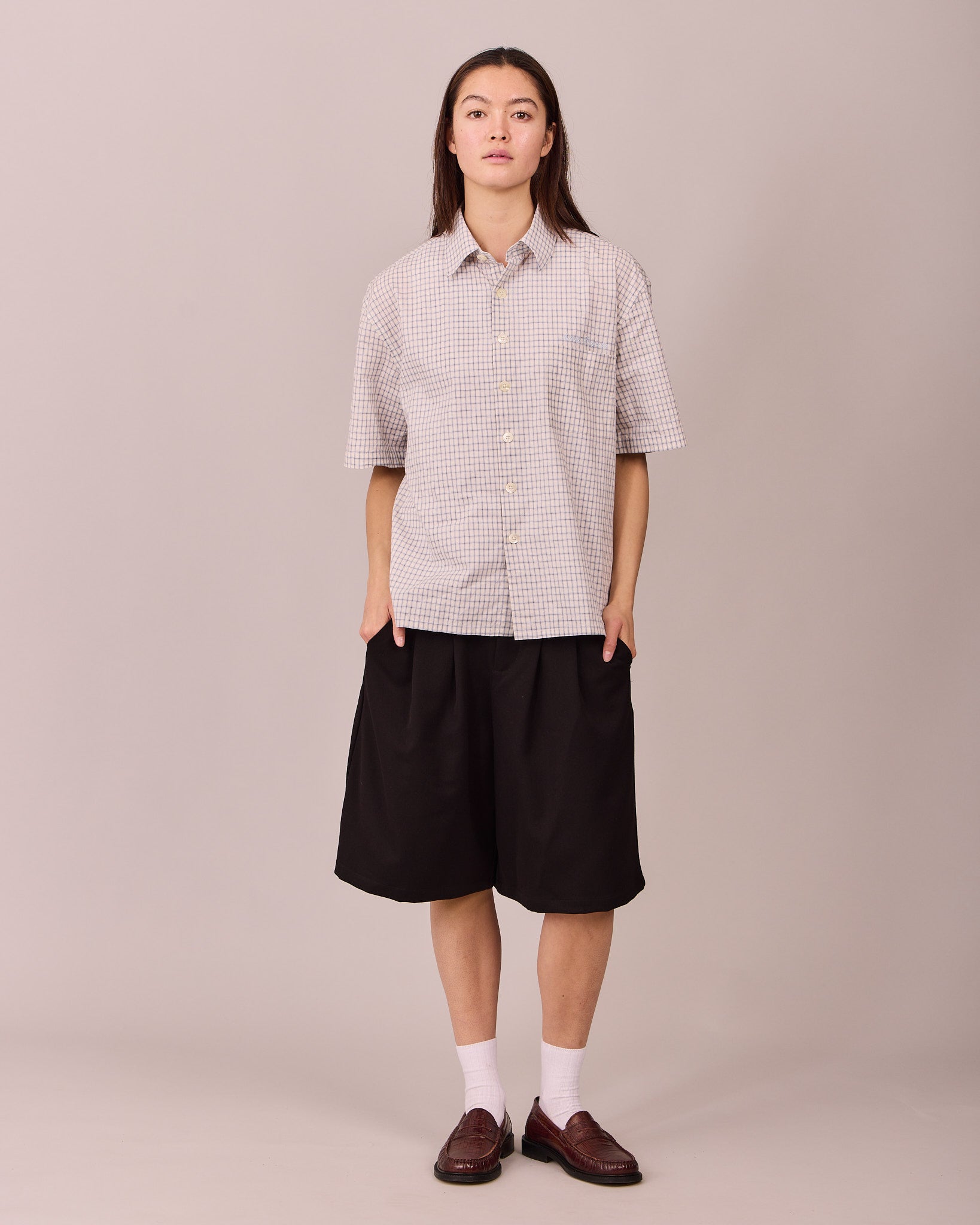 SS Checkered Shirt - Blue/Navy