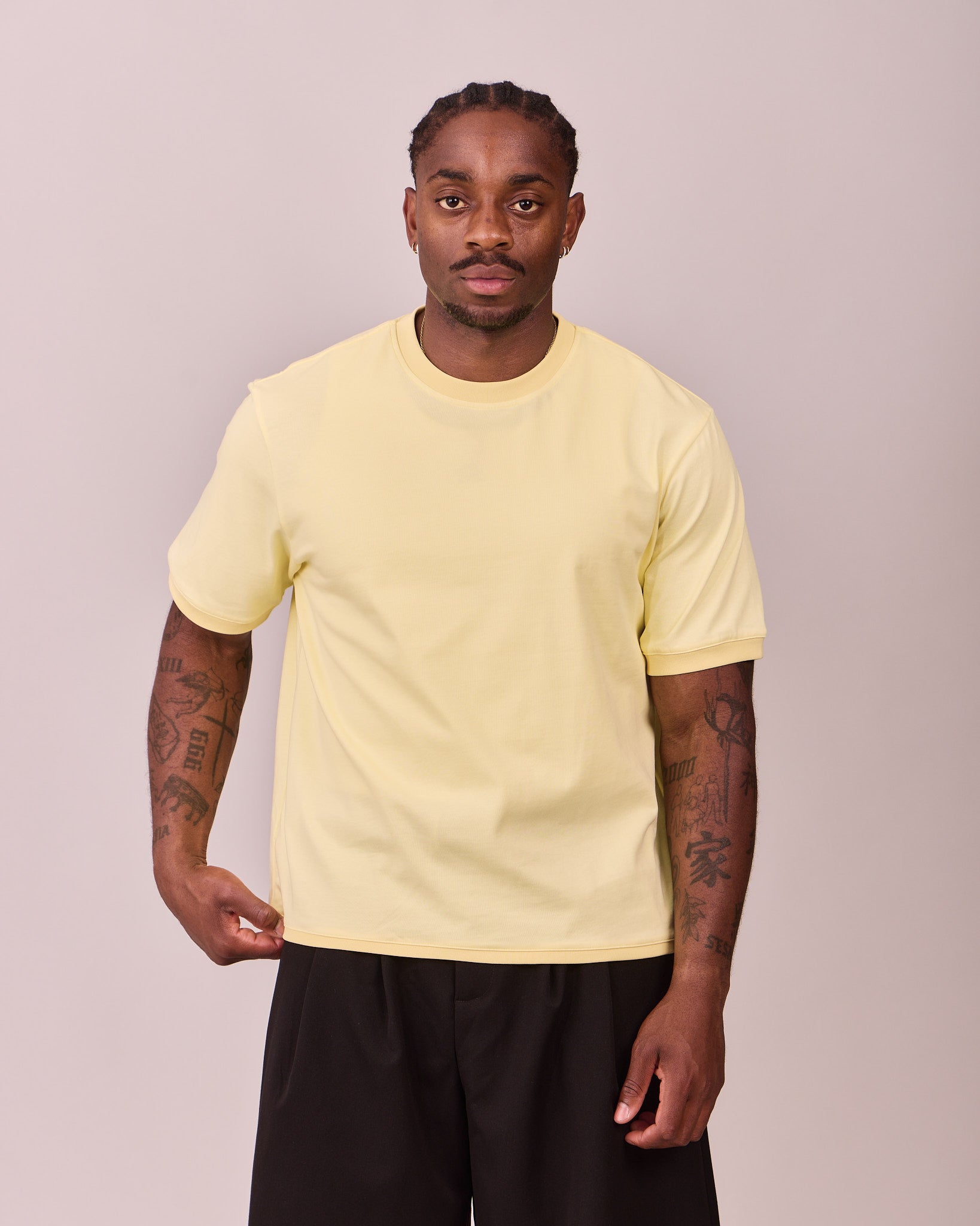 SS Ringer Tee - Butteryellow/Yellow