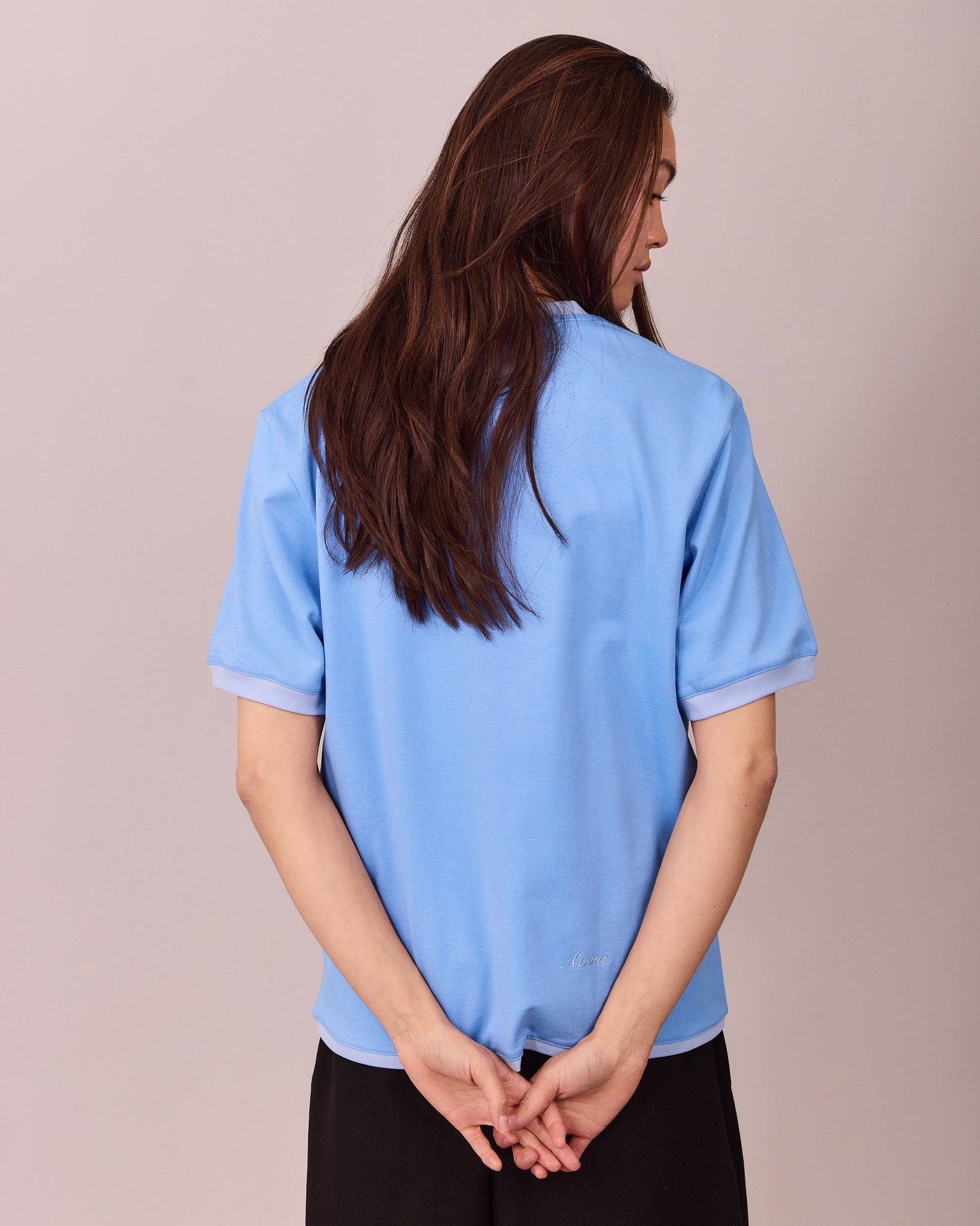 SS Ringer Tee - Blue/Baby Blue