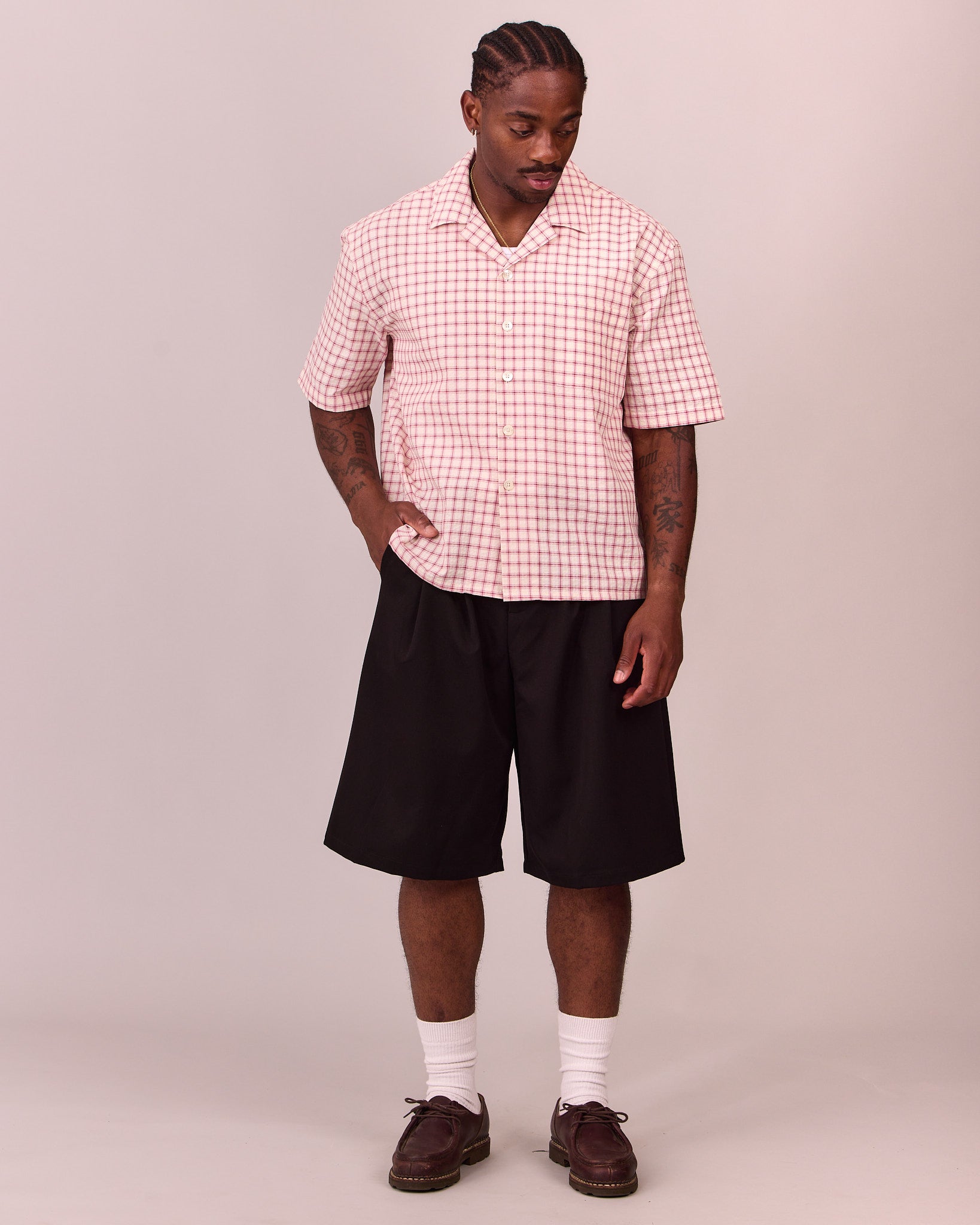 SS Checkered Shirt - Red/White