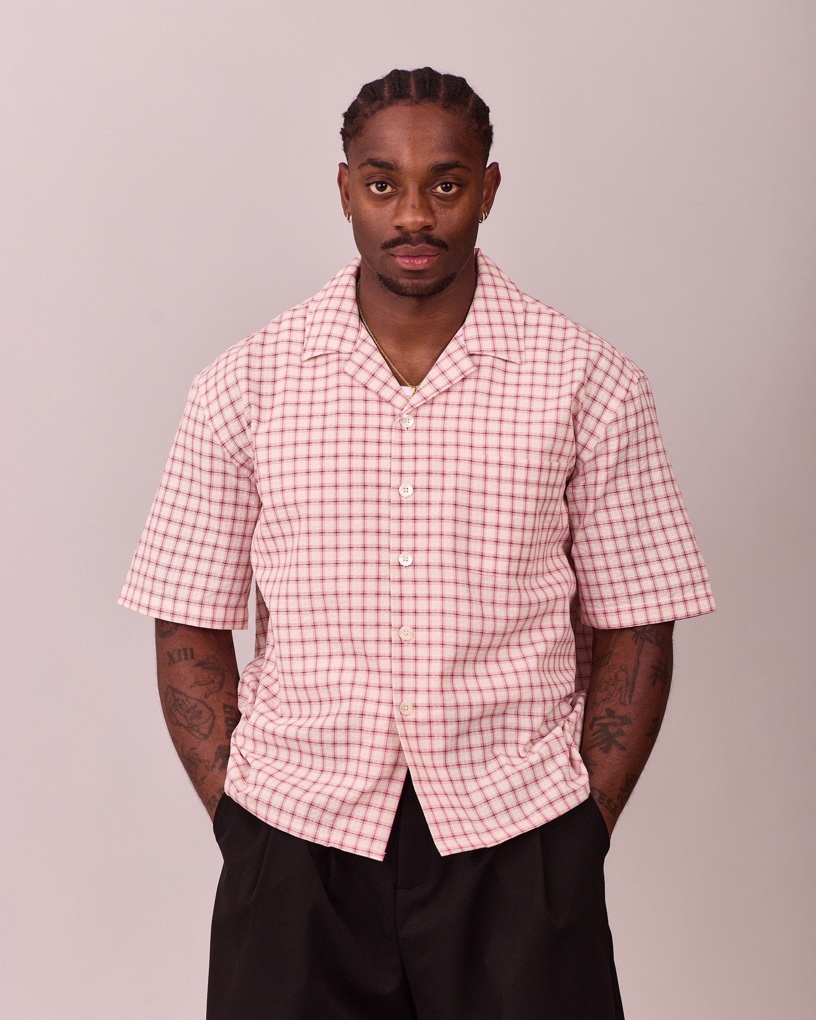 SS Checkered Shirt - Red/White