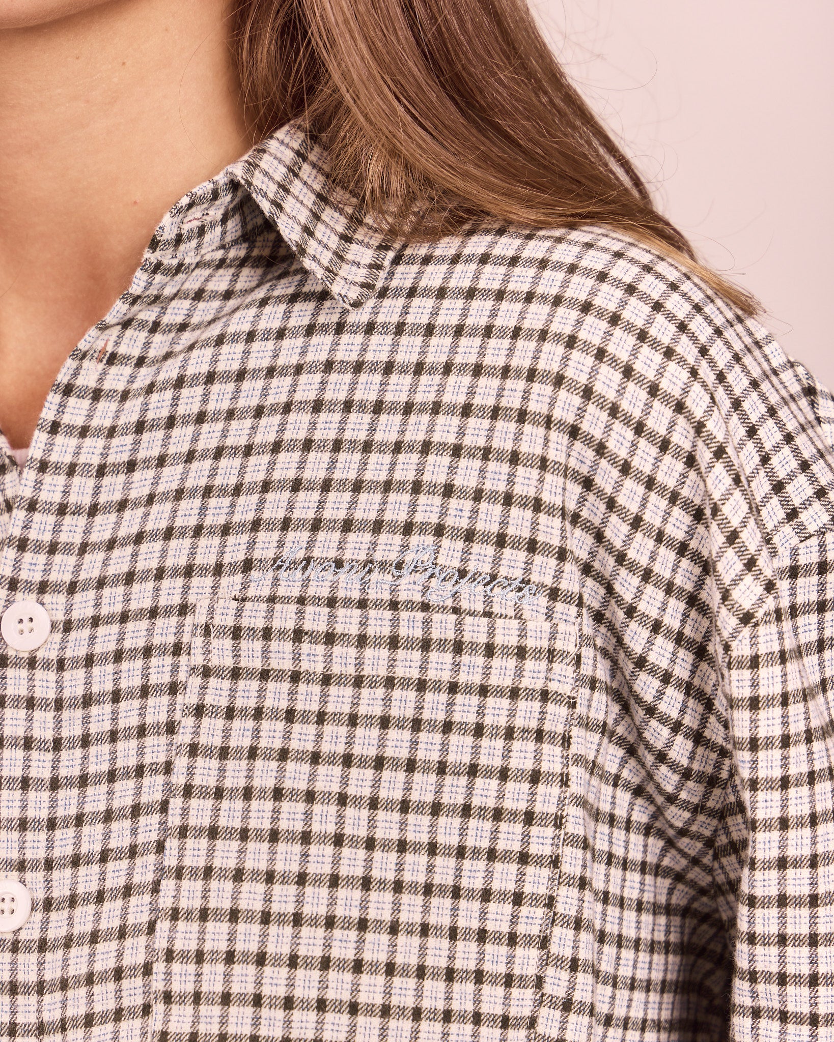LS Checkered Shirt - Army Green