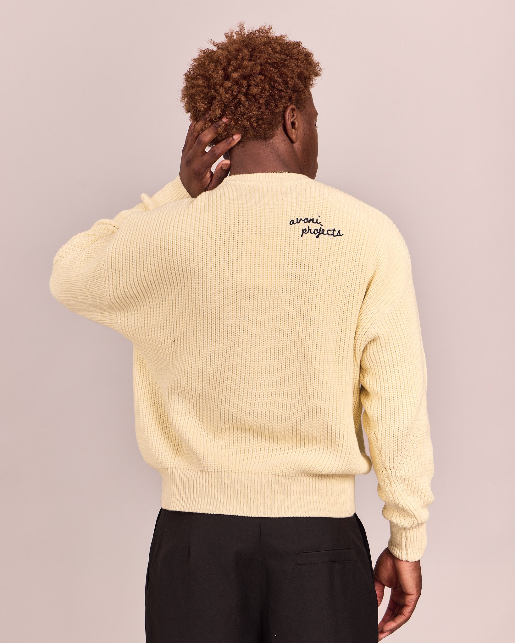 Fisherman O Neck Knit - Butteryellow