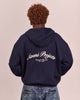 Reversible Zip Hoodie - Navy/Check