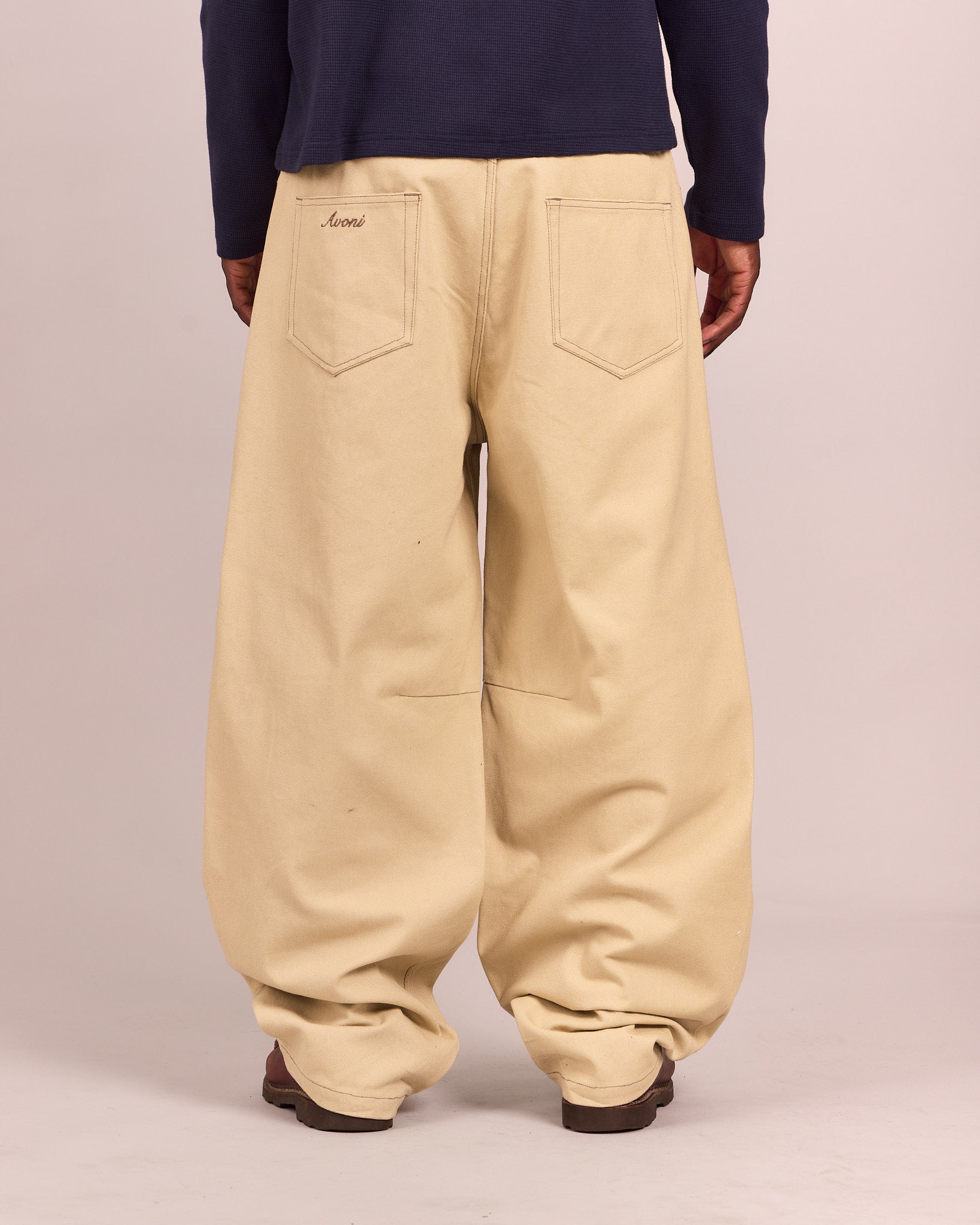 Baggy Duck Dart Jeans - Sand