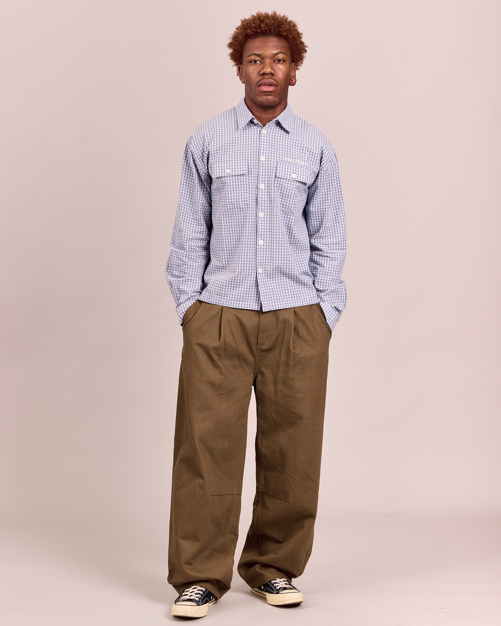 Baggy Engineered Dart Jeans - Green