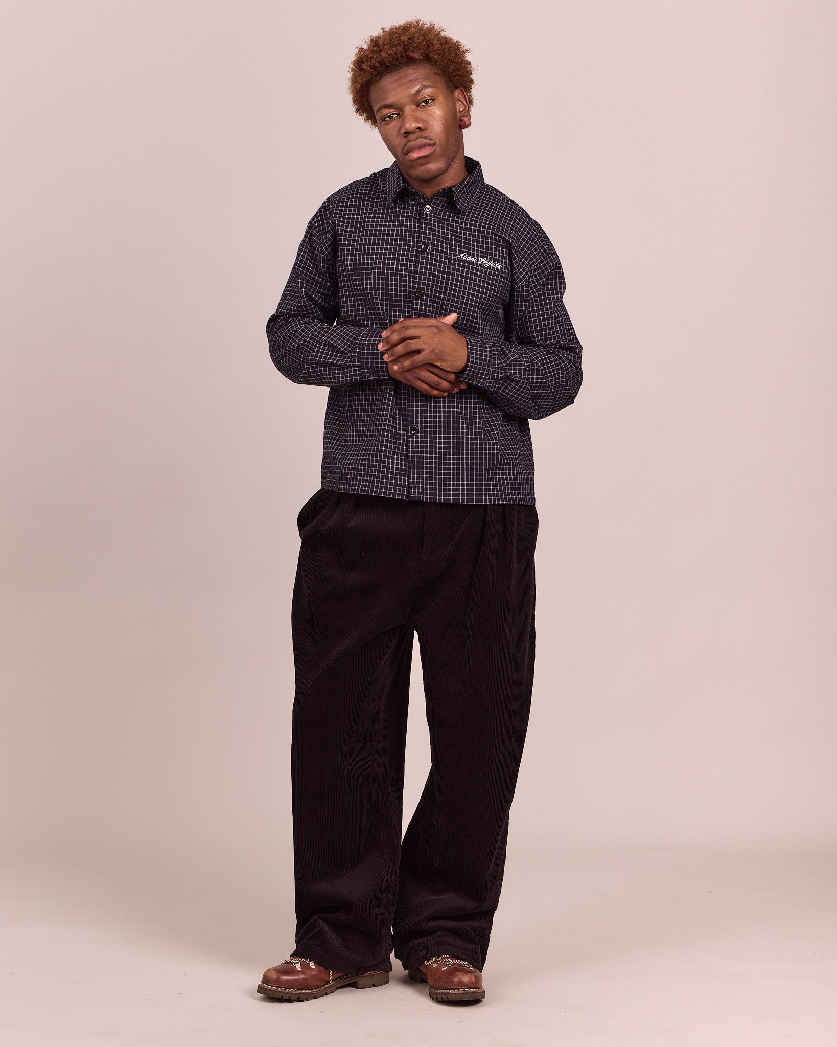 LS Checkered Shirt - Black/Blue