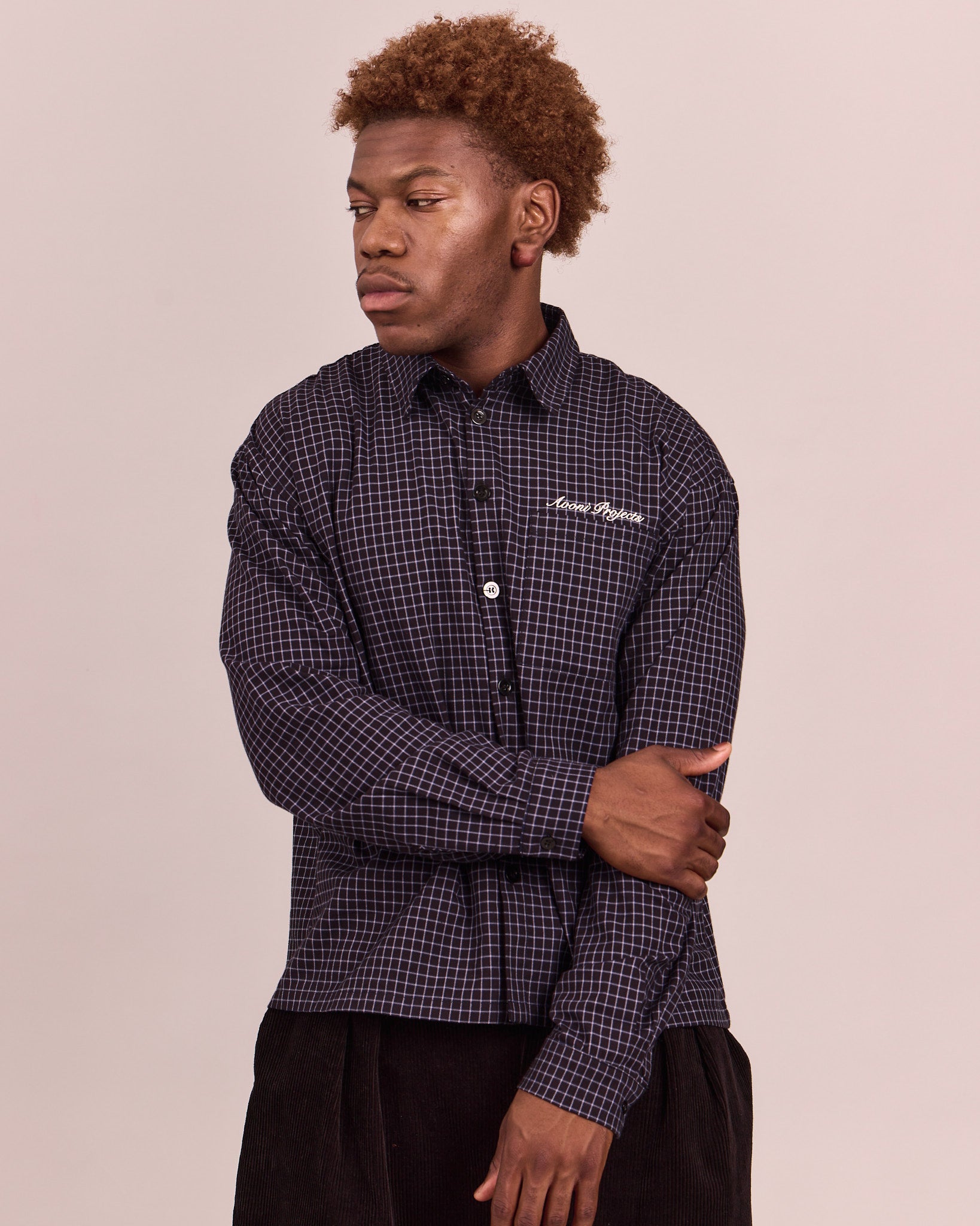 LS Checkered Shirt - Black/Blue