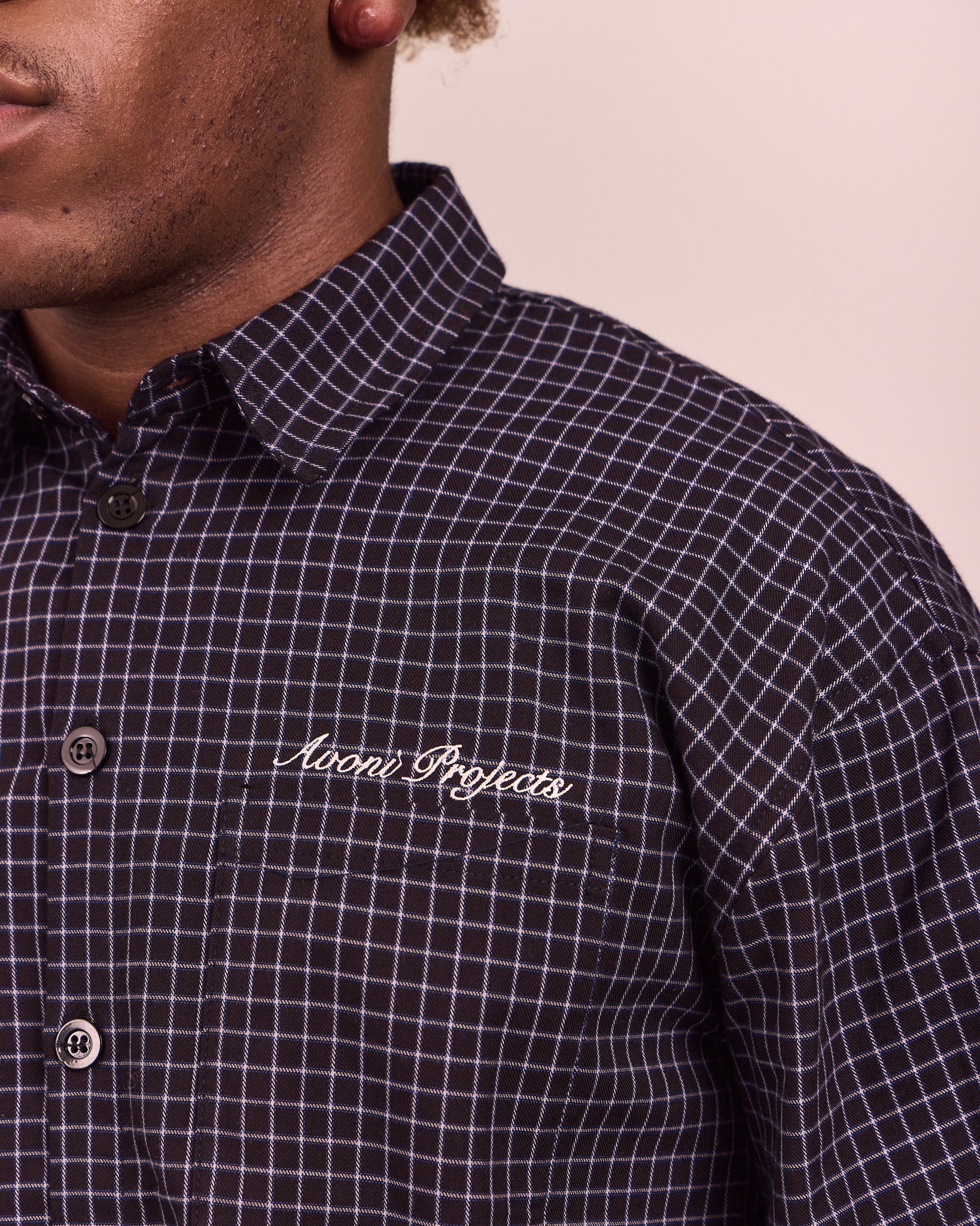 LS Checkered Shirt - Black/Blue
