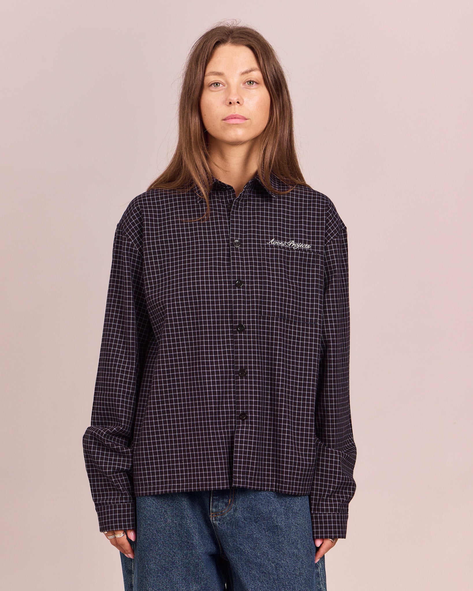 LS Checkered Shirt - Black/Blue