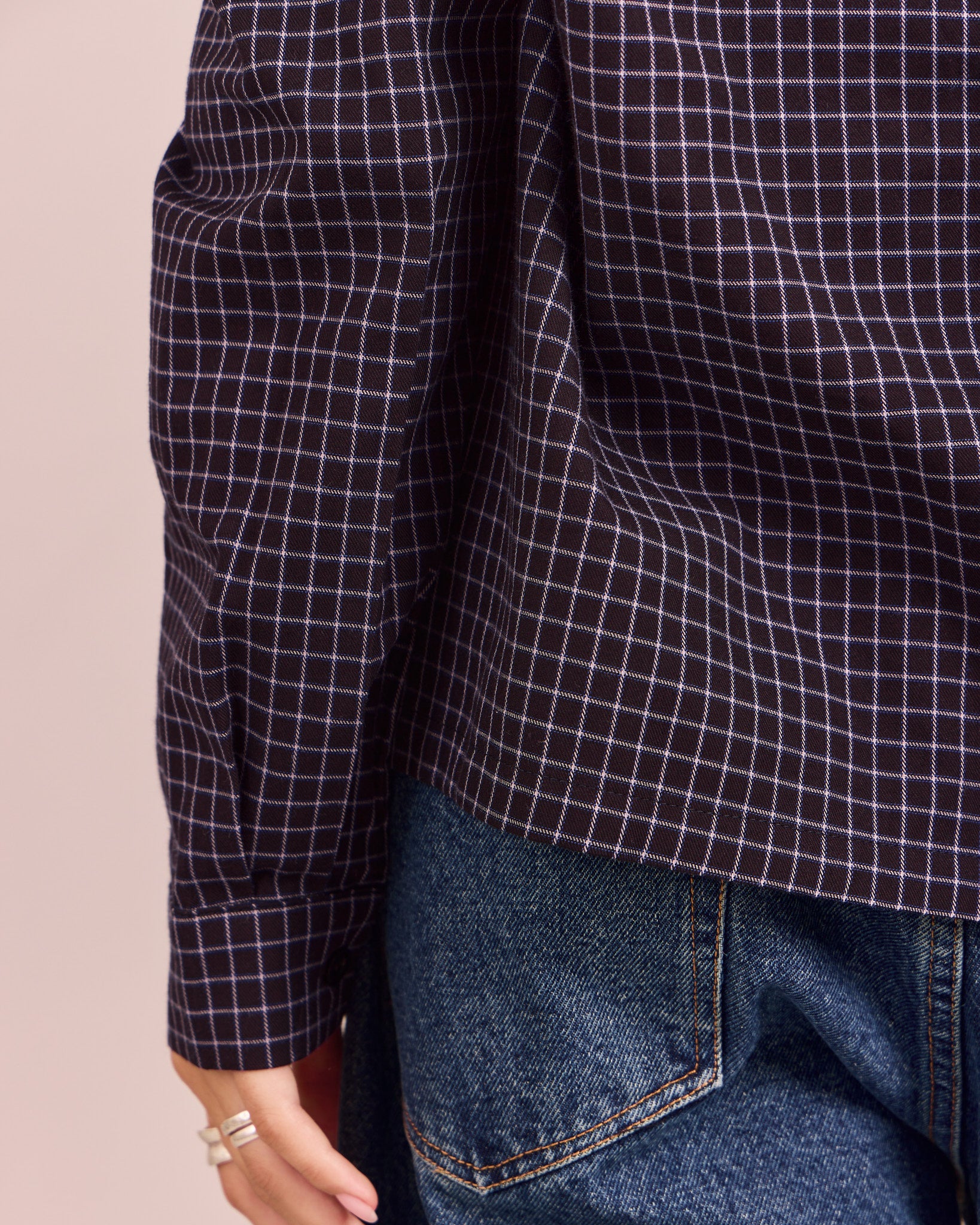 LS Checkered Shirt - Black/Blue