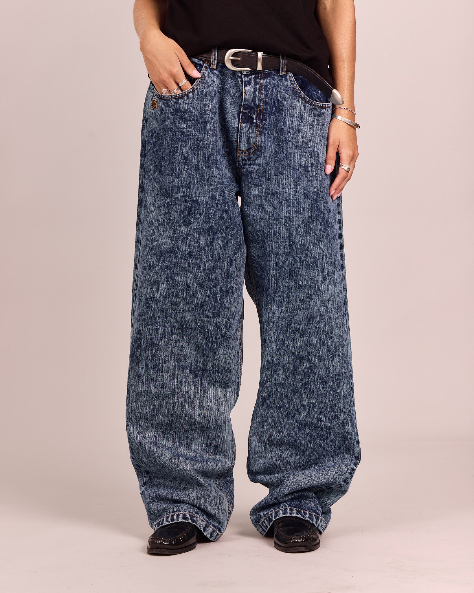 Baggy Jeans - Washed Blue