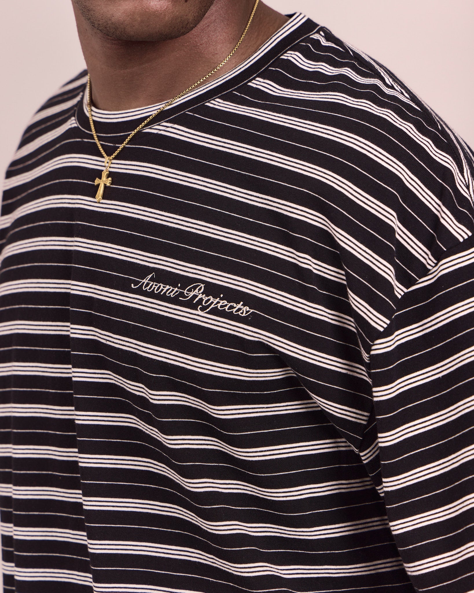Boxy SS Tee - Black Stripe