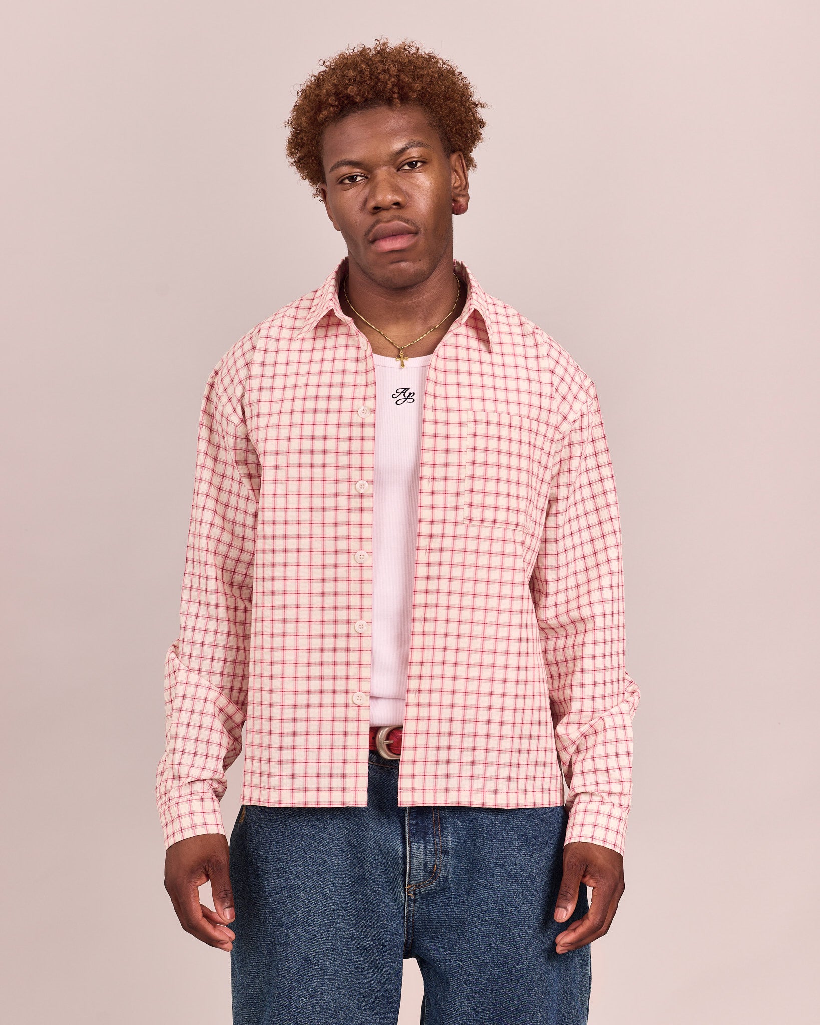 LS Checkered Shirt - Big Red Check