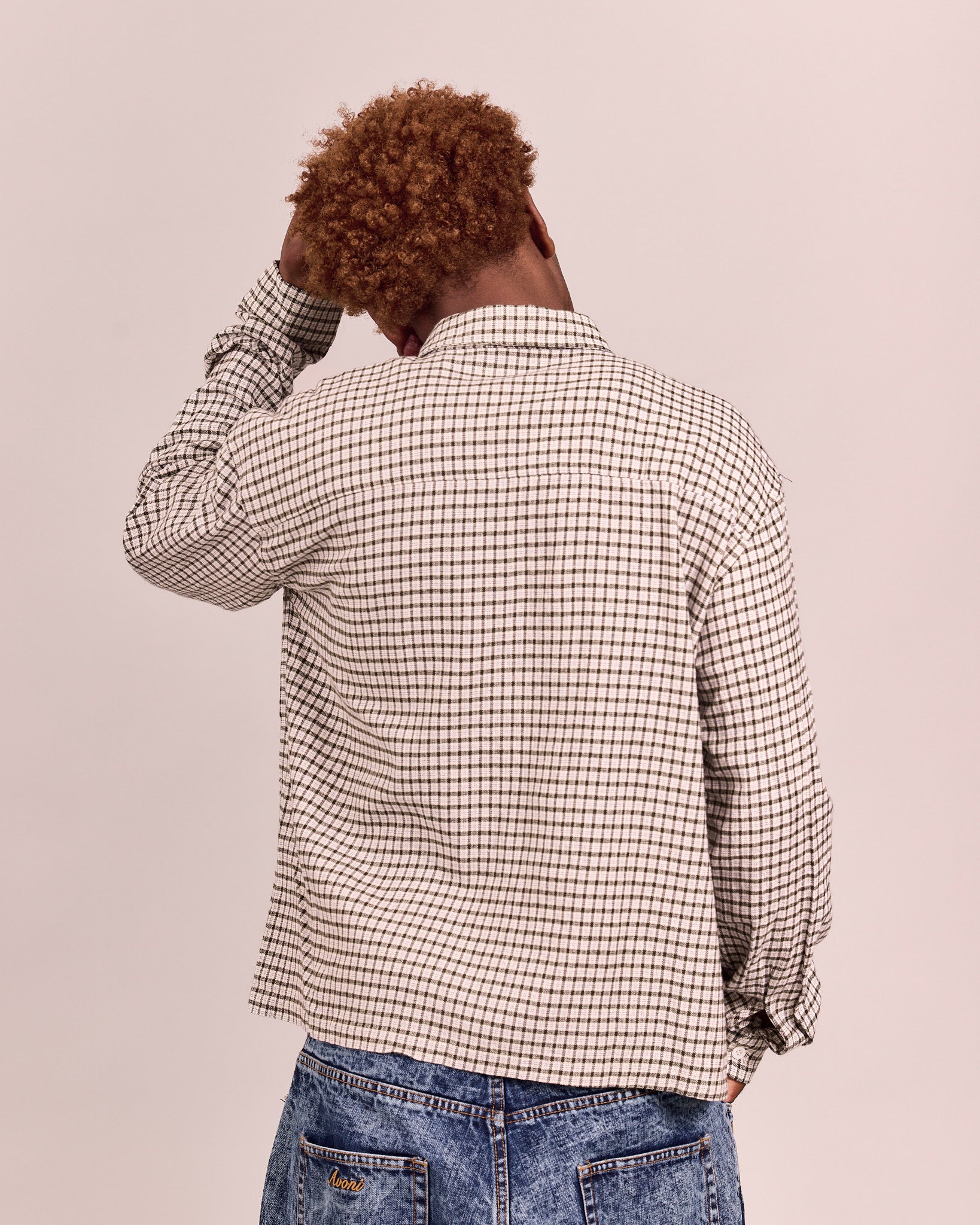 LS Checkered Shirt - Army Green