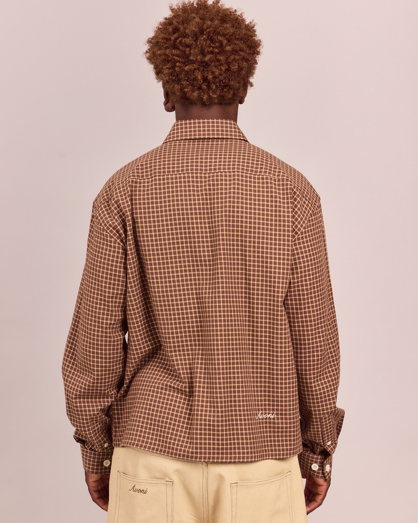 LS Checkered Shirt - Brown/Orange