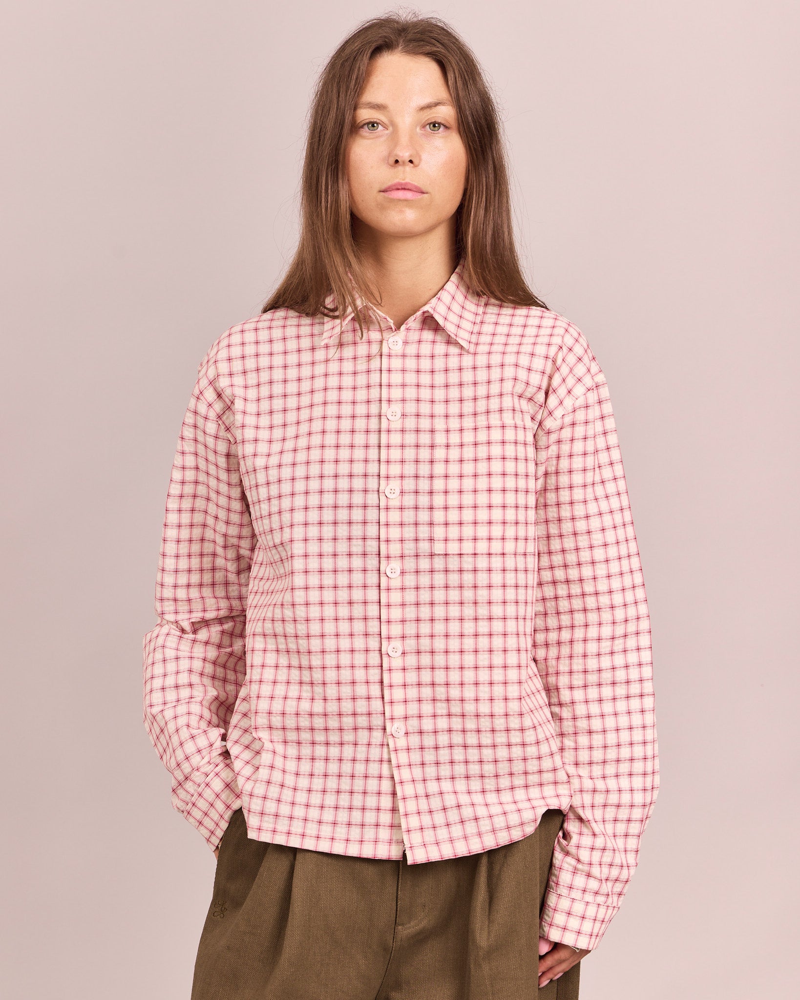 LS Checkered Shirt - Big Red Check