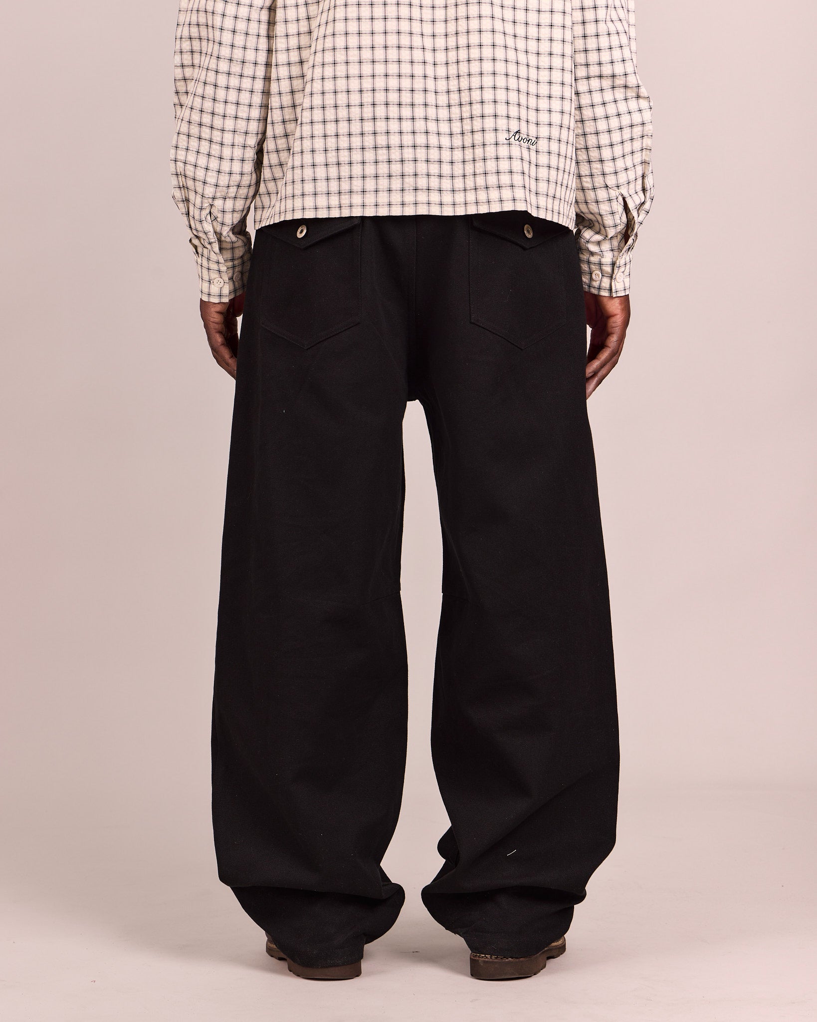 Baggy Duck Dart Jeans - Black