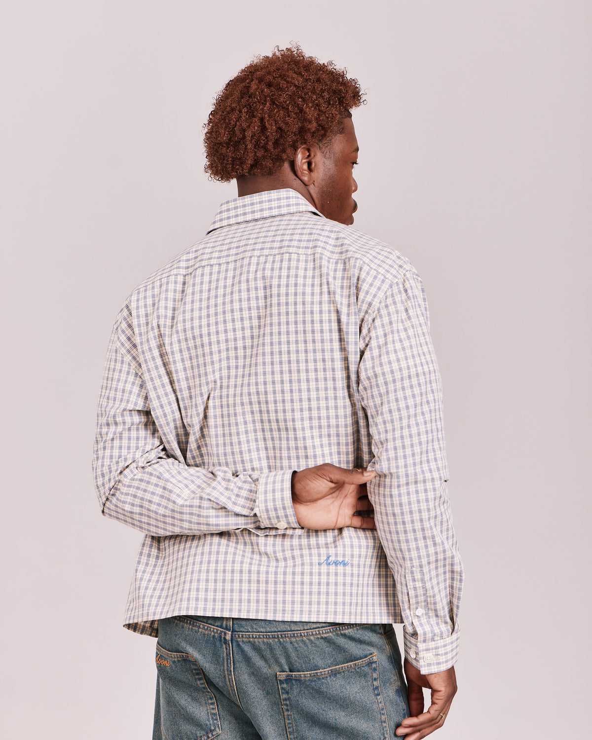 LS Checkered Shirt - Blue/Off White