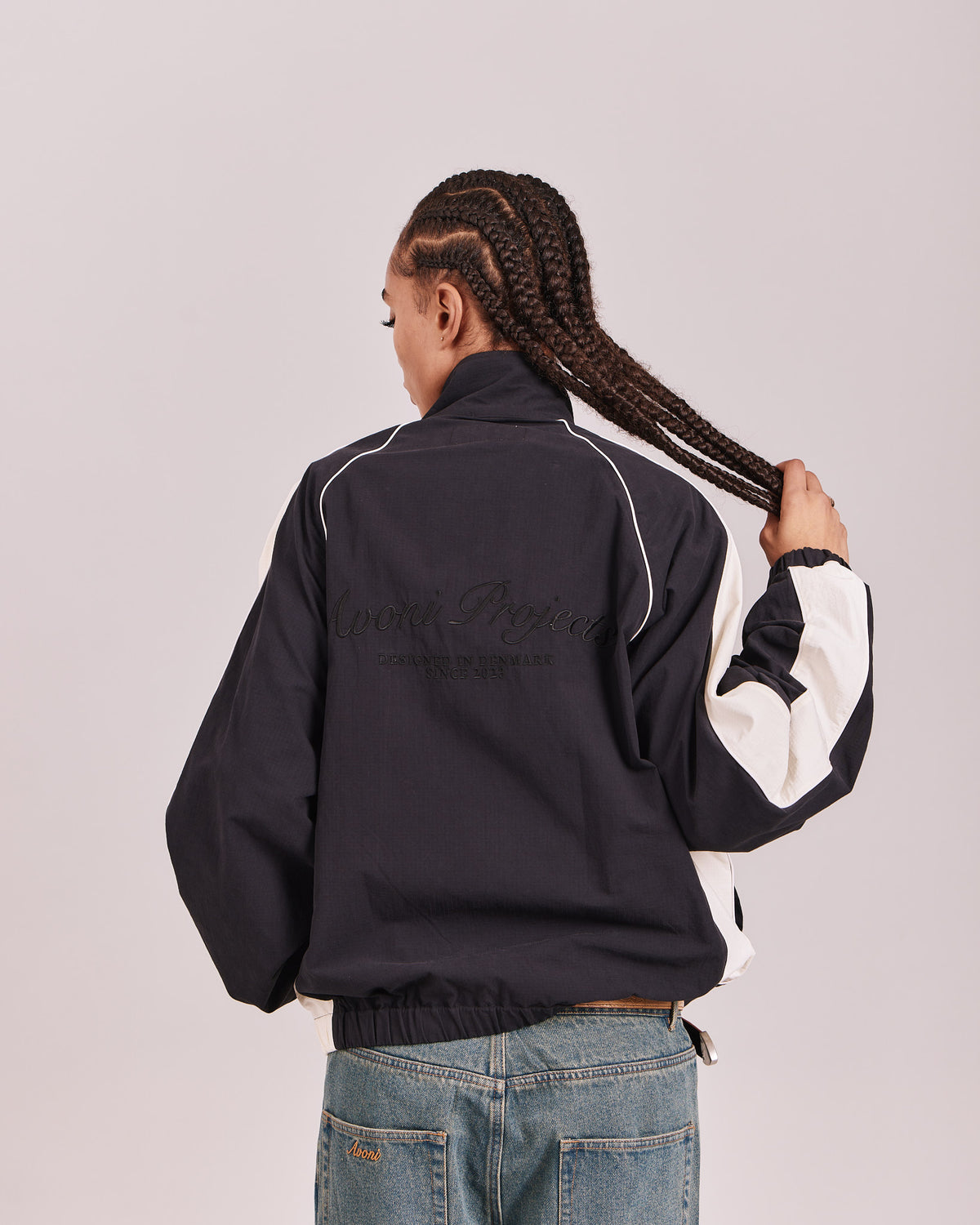 Essential Track Jacket - Black/Off White