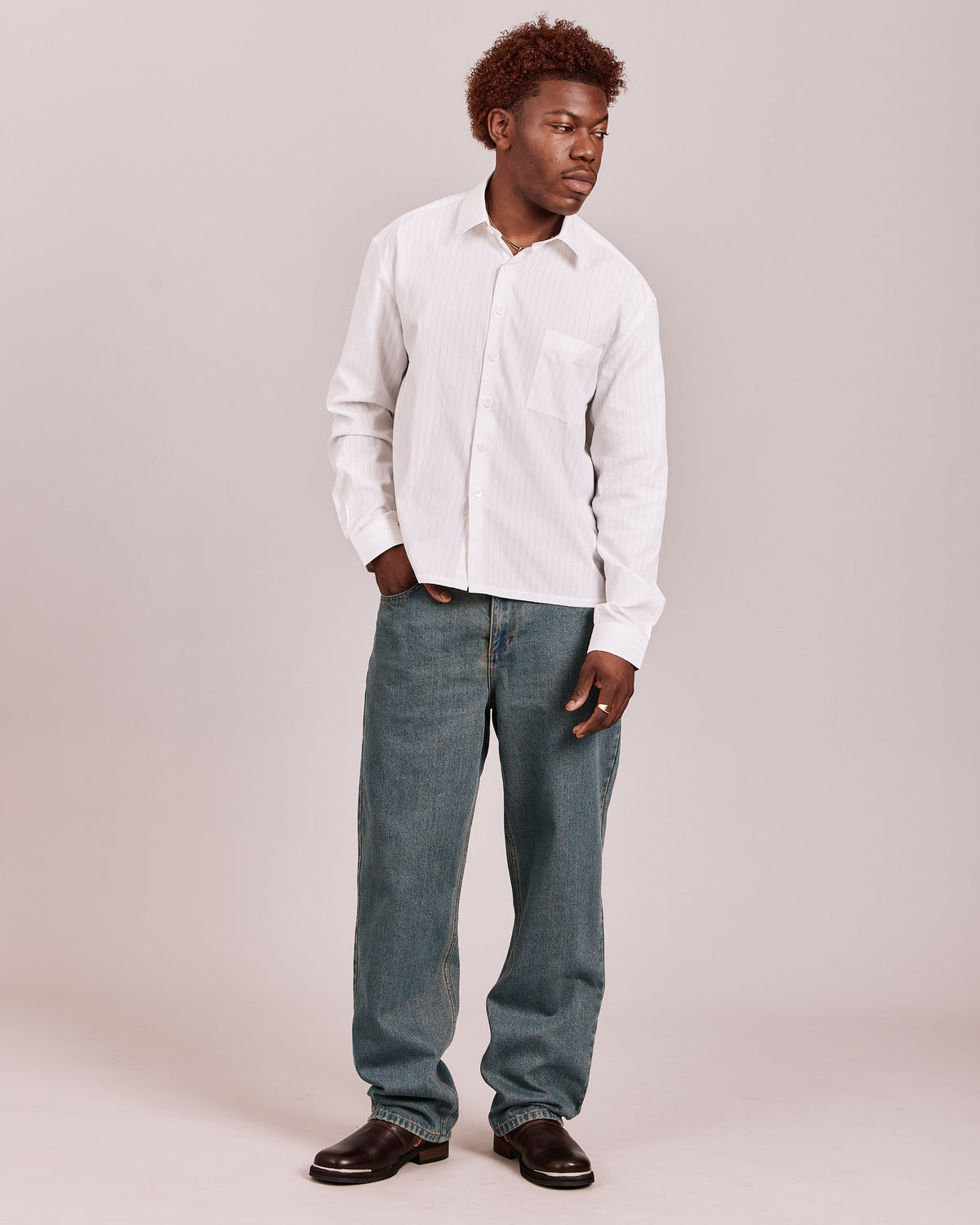 Straight Cut Jeans - Dark Vintage