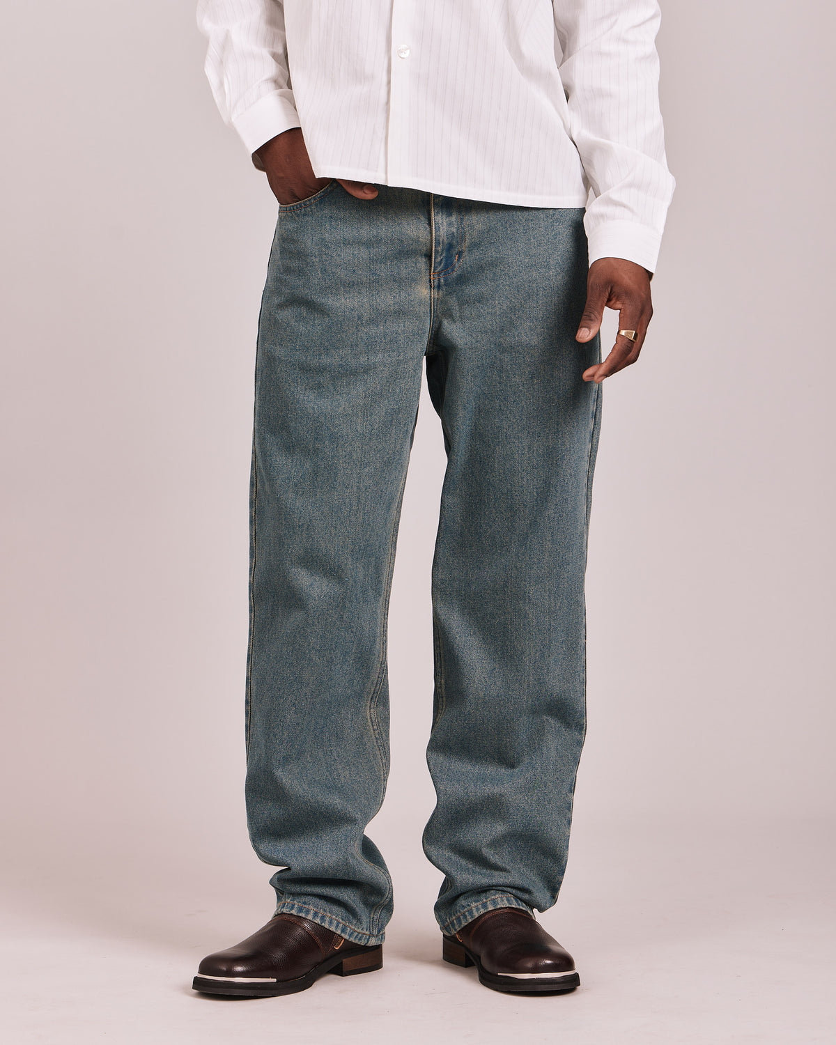 Straight Cut Jeans - Dark Vintage