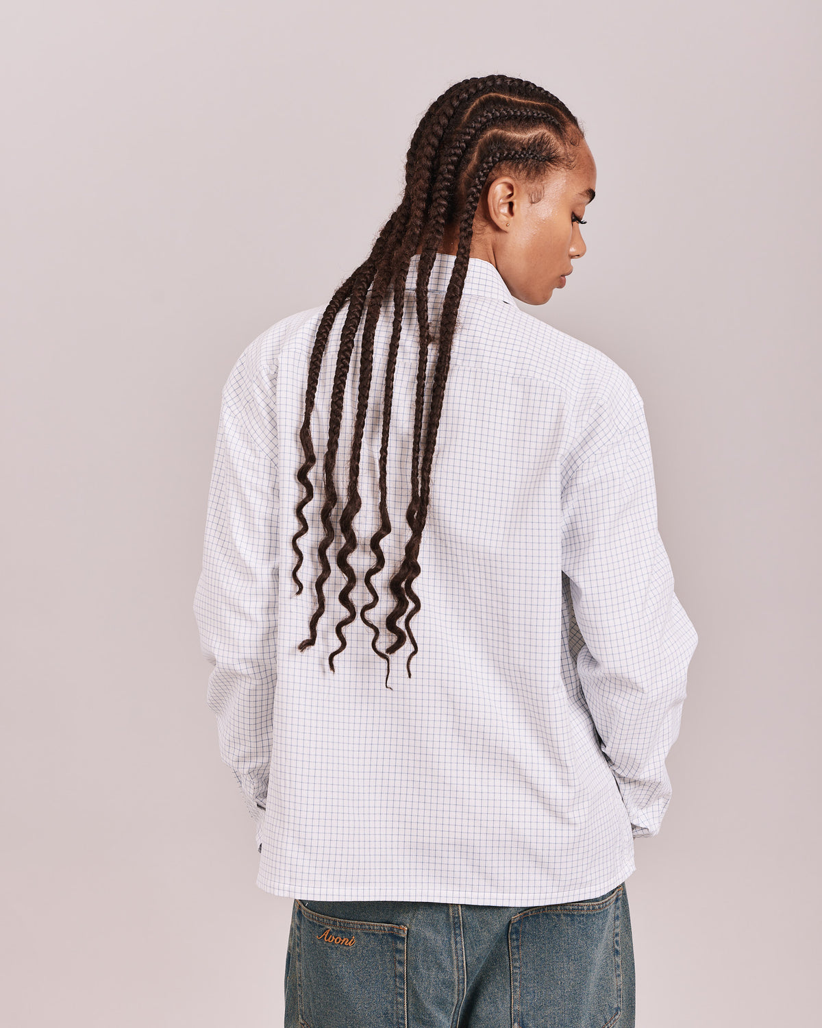 LS Checkered Shirt - Blue Braid