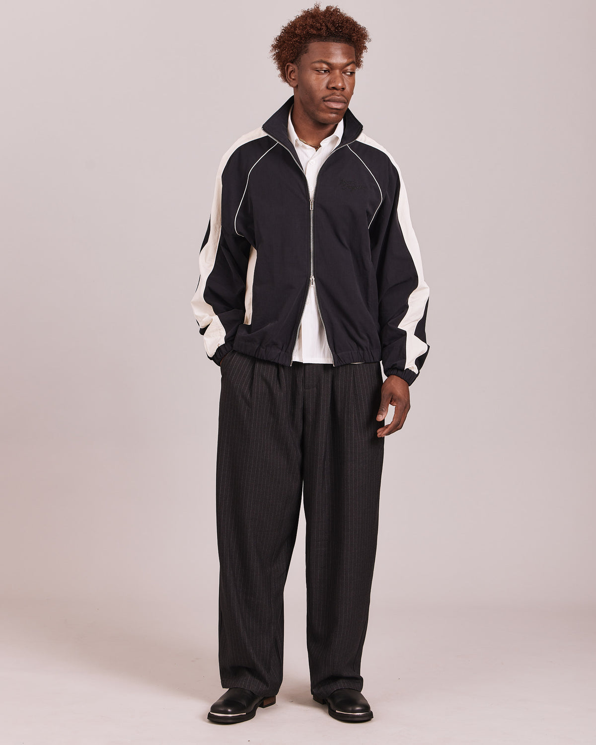 Essential Track Jacket - Black/Off White