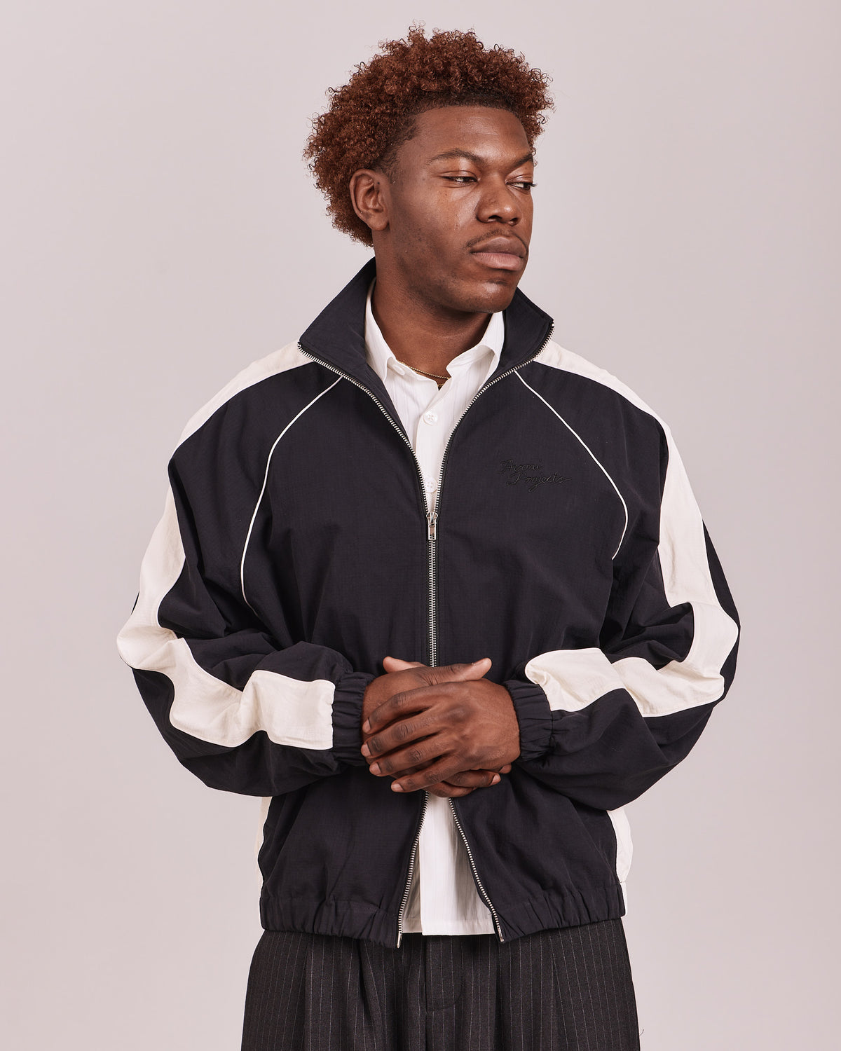 Essential Track Jacket - Black/Off White